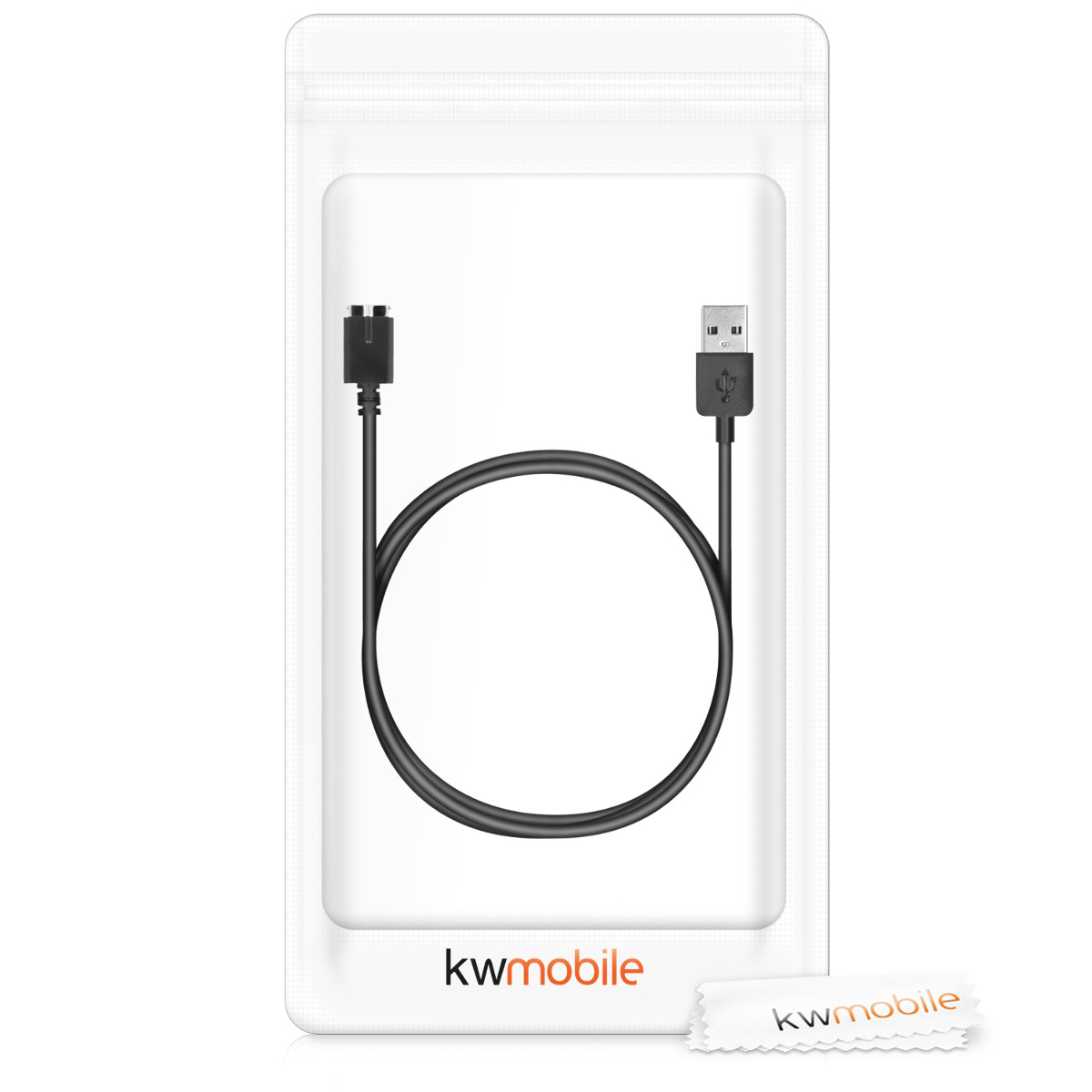 Nabíjecí kabel pro hodinky kwmobile pro Polar M430, černá