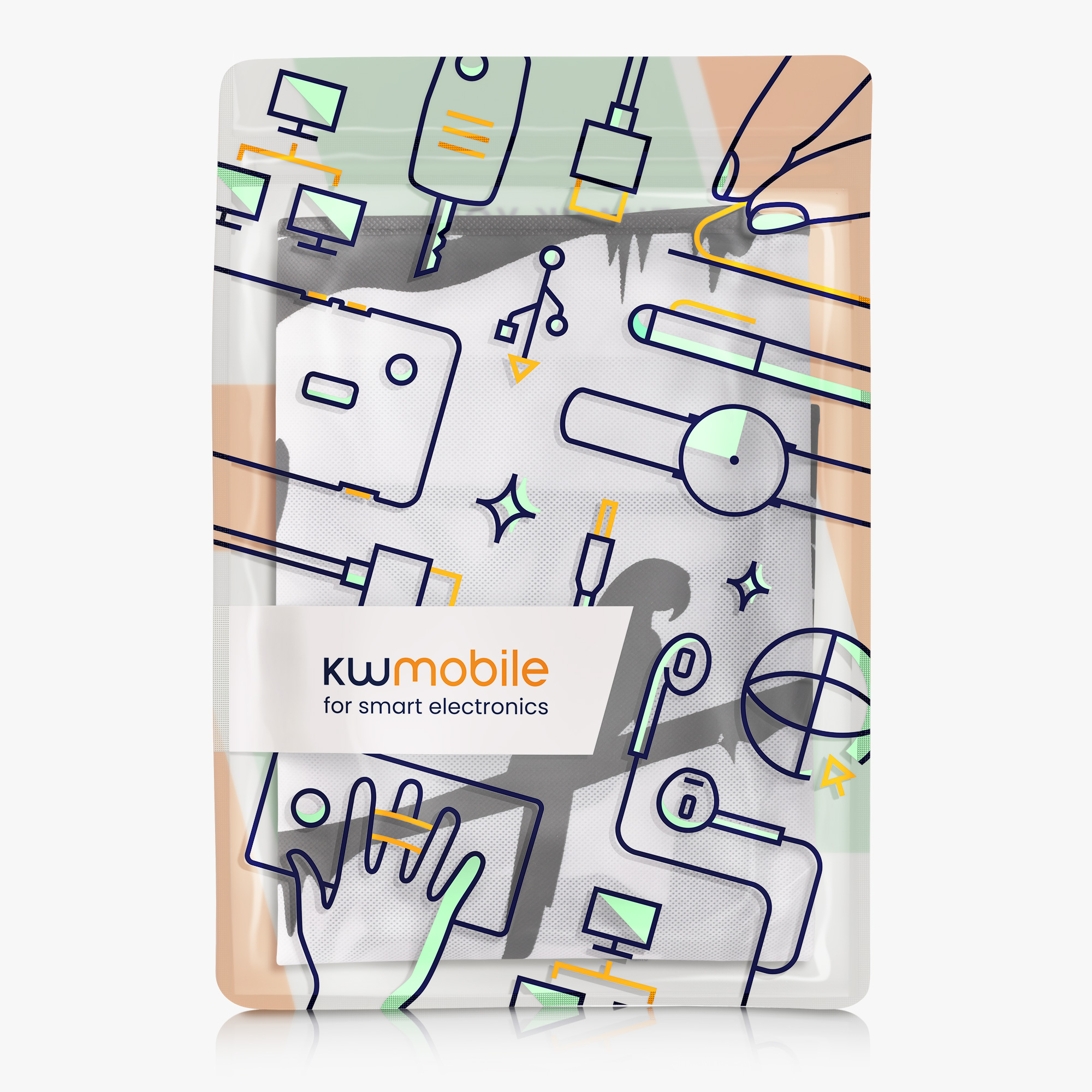 Protiprašný kryt monitoru kwmobile 31-32" jungle silhouette - černá / bí