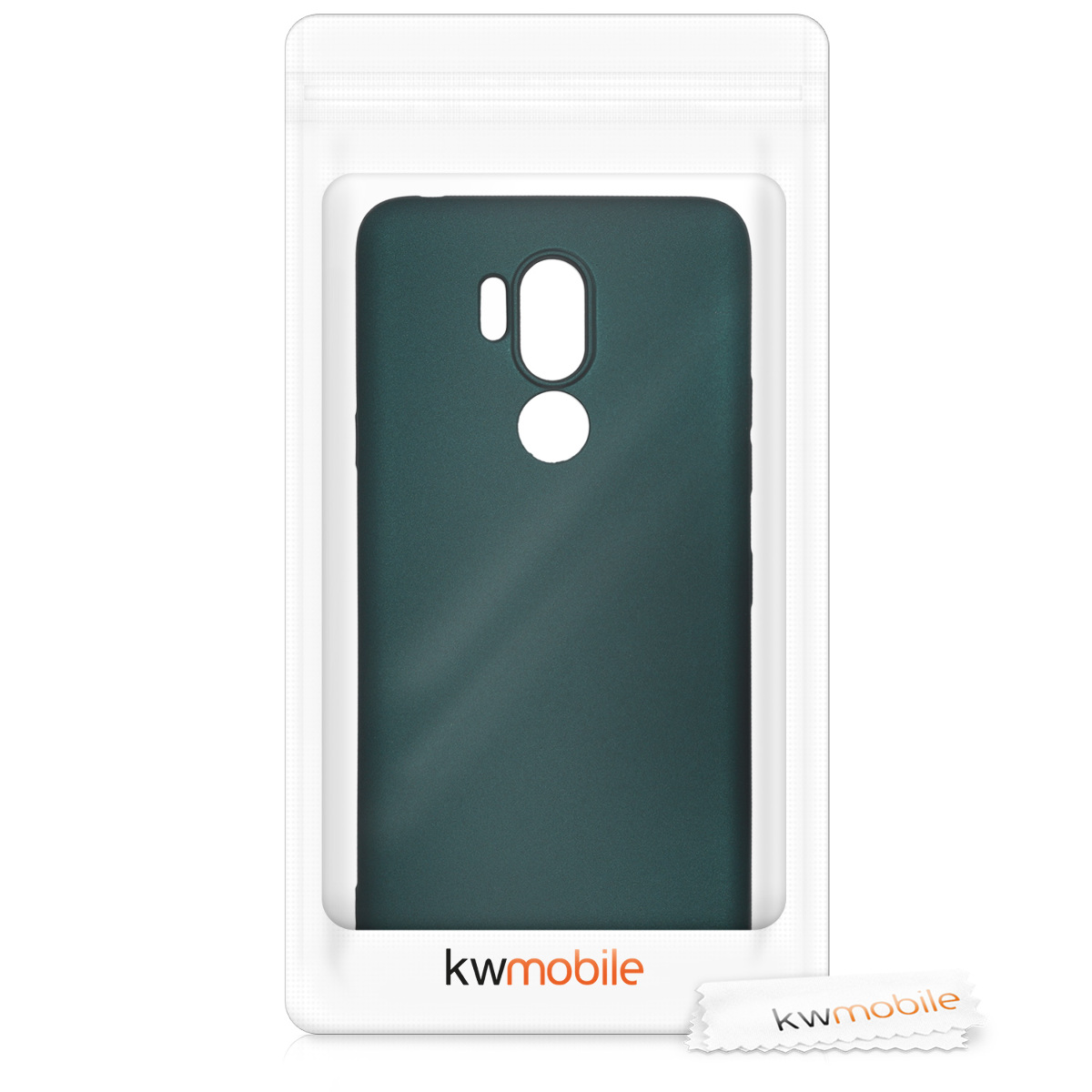 Kryt na mobil LG G7 ThinQ / Fit / One kwmobile TPU metalický metalická petrolejová