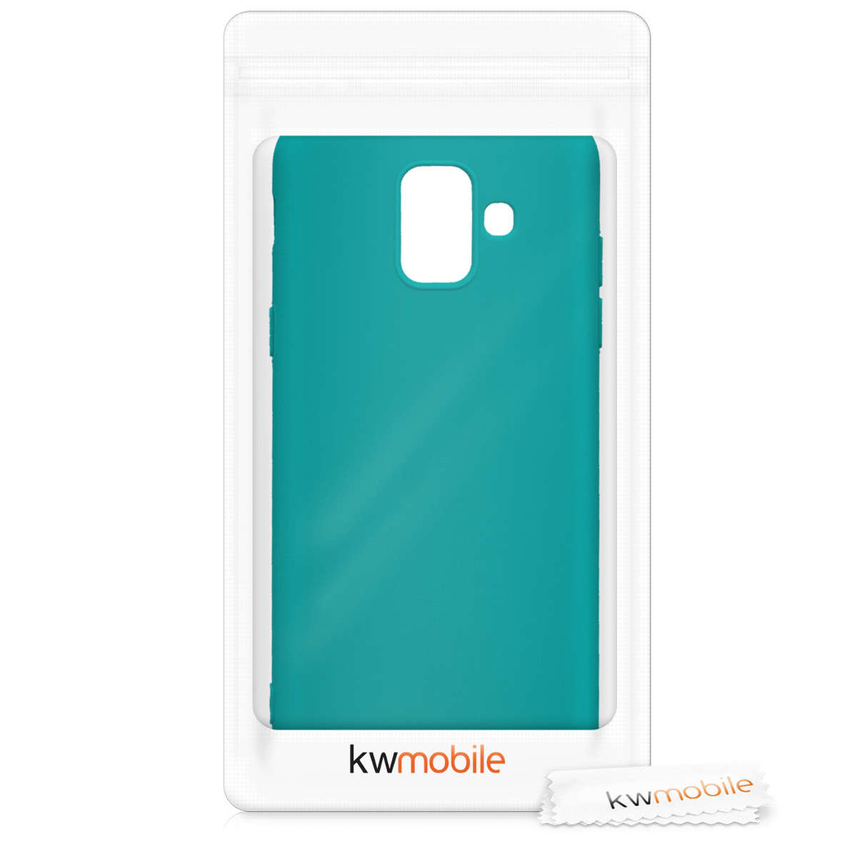 Kryt na mobil Samsung Galaxy A6 (2018) kwmobile TPU matně petrolejový