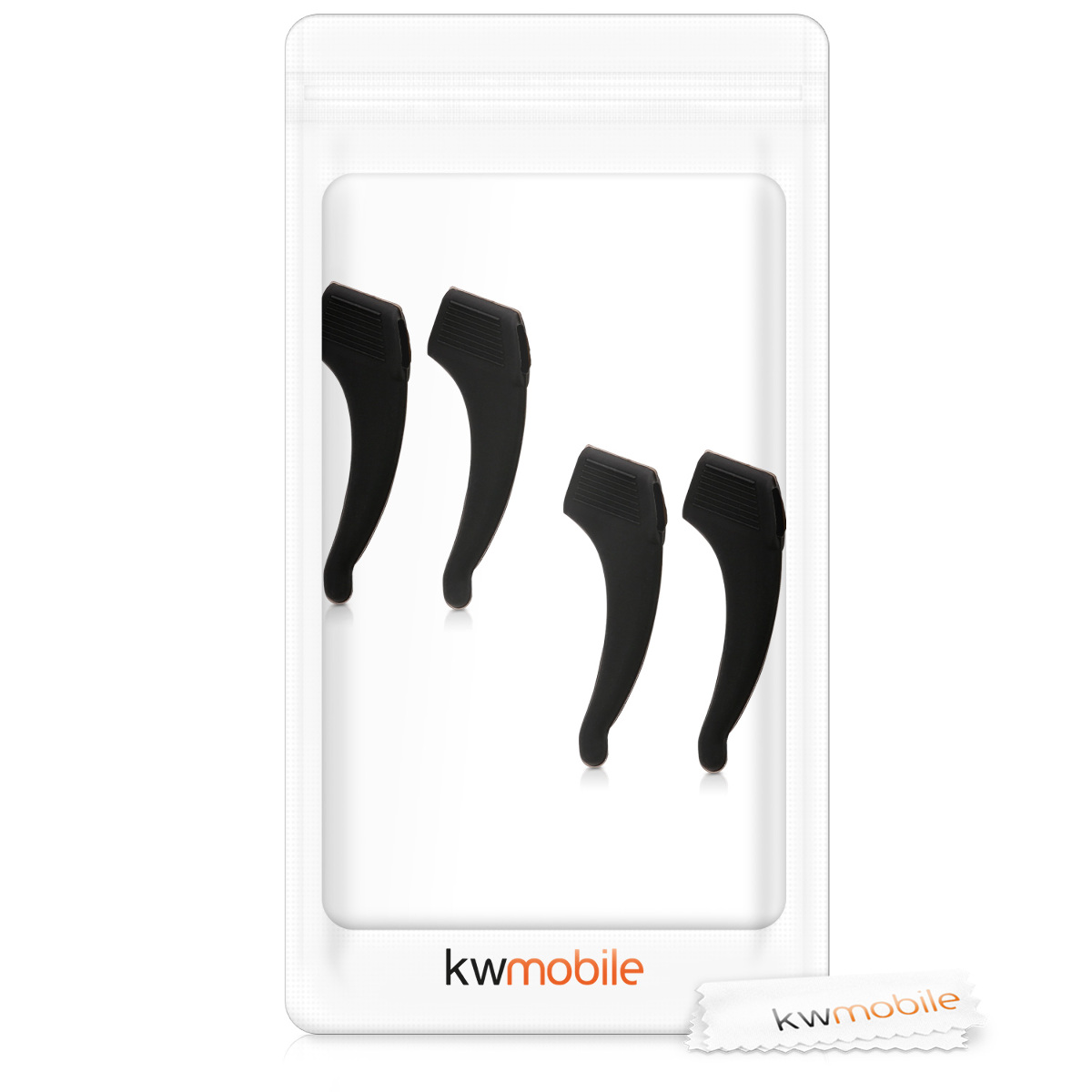 Protiskluzové háčky na brýle Glasses Hooks 2 páry černé