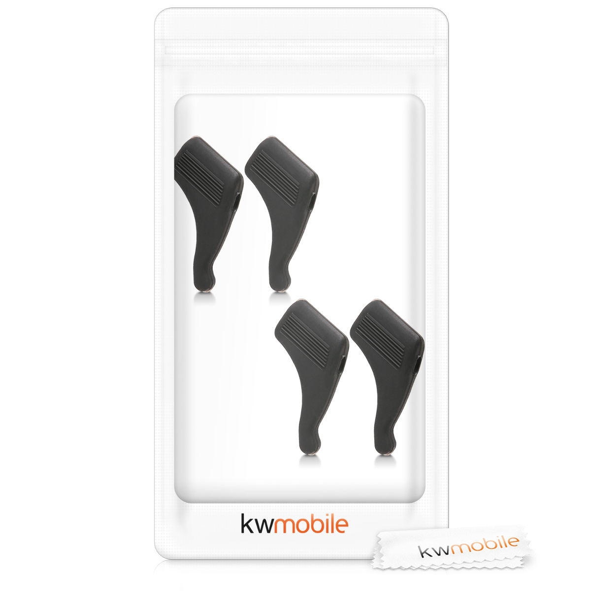Protiskluzové háčky na brýle Glasses Hooks 2 páry černé