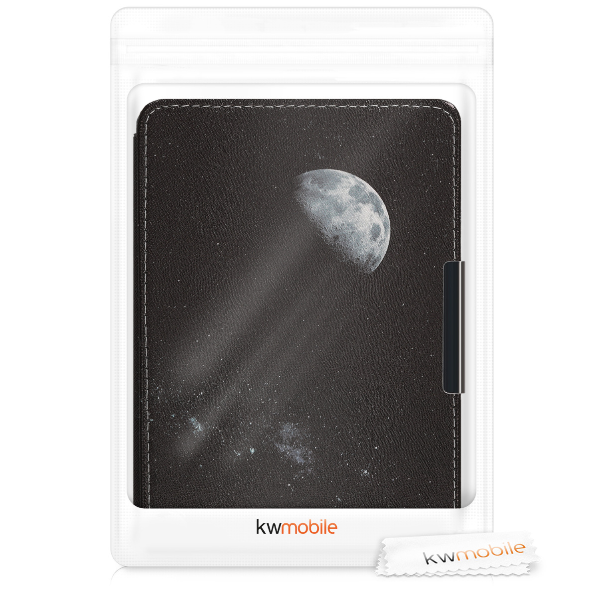 Pouzdro na čtečku kwmobile Kindle Paperwhite - Moon - světle šedá / černá