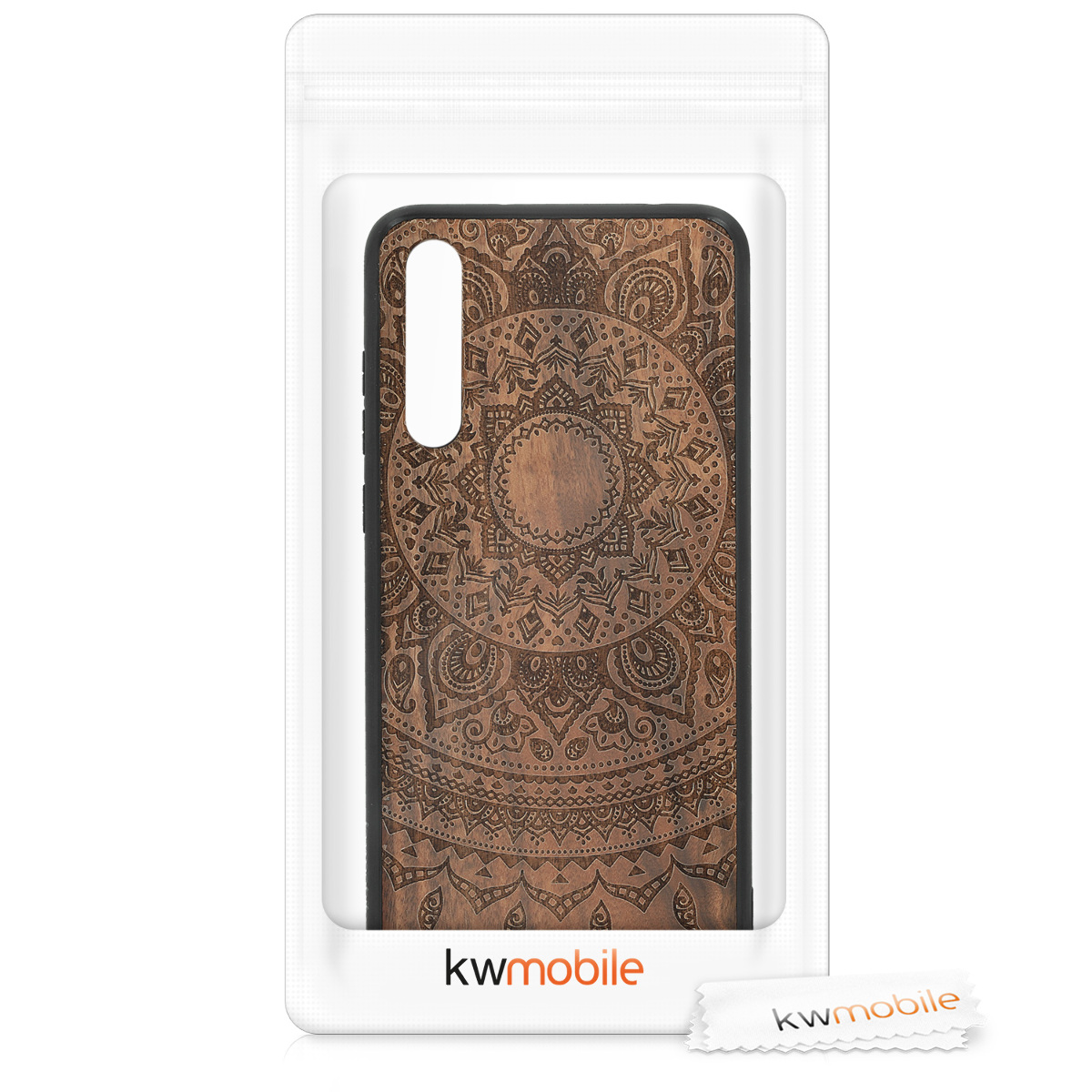 Dřevěný kryt kwmobile Huawei P20 Pro, tmavě hnědý