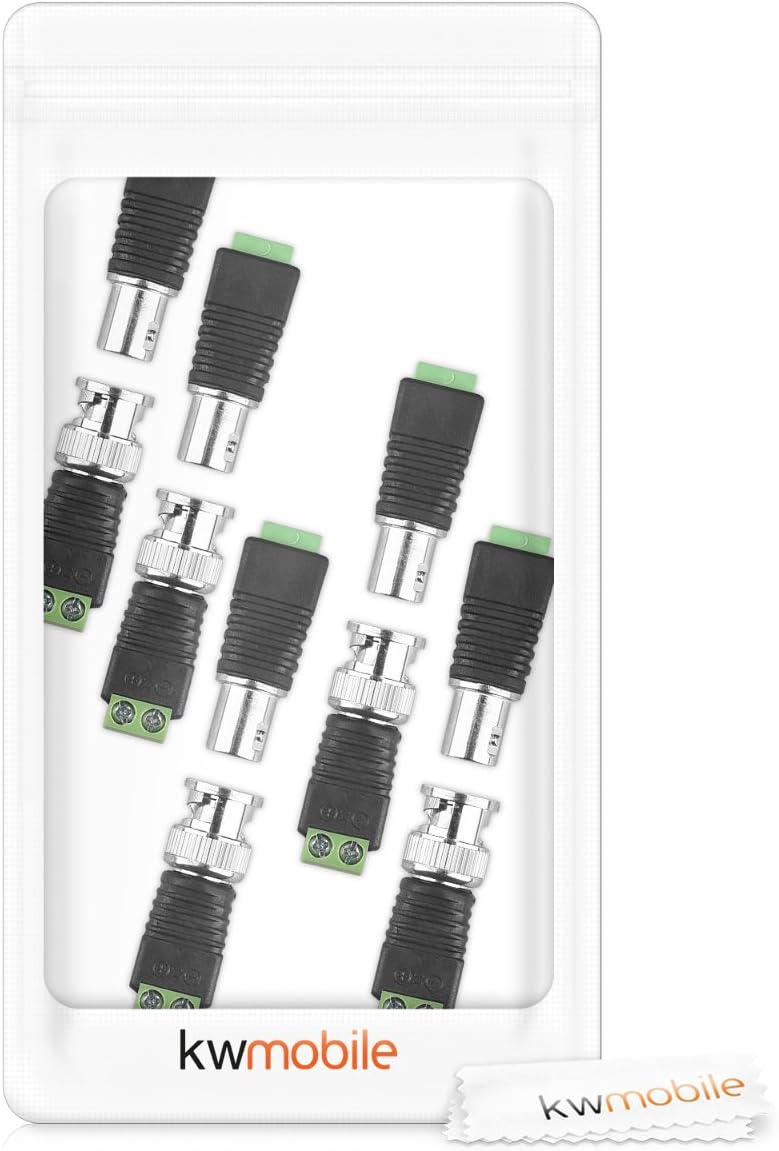 Sada BNC konektorů se šroubovací svorkou pro CAT6 / RJ45 - 5 ks
