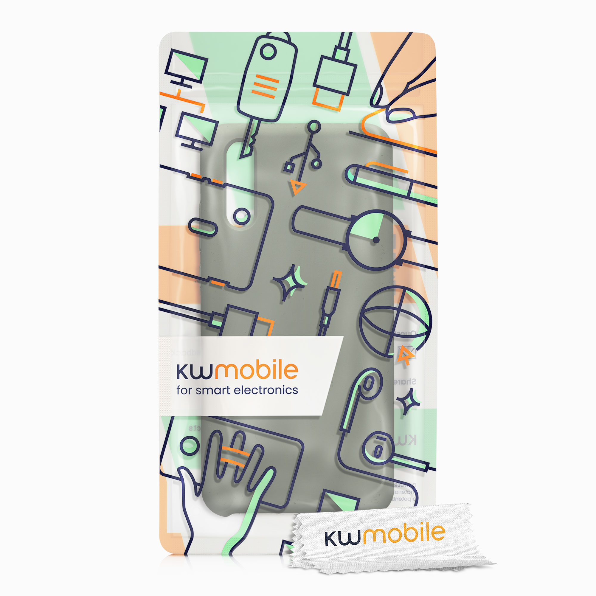 Kryt kwmobile pro Huawei P20, šedozelená
