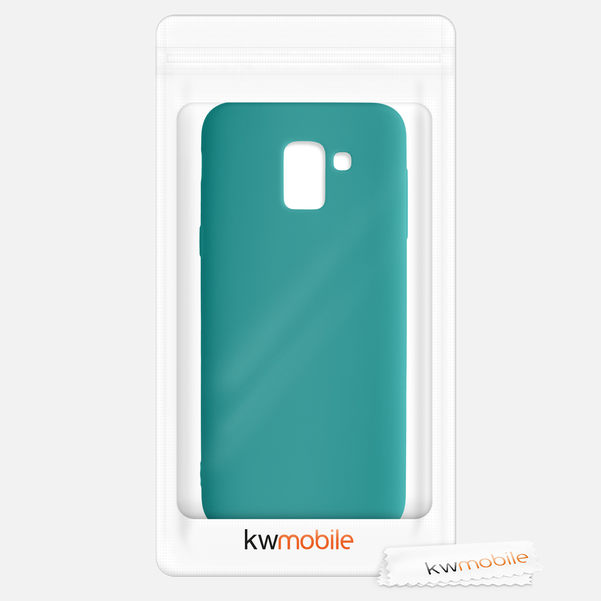 Kryt na mobil Samsung Galaxy J6 kwmobile TPU matně petrolejový