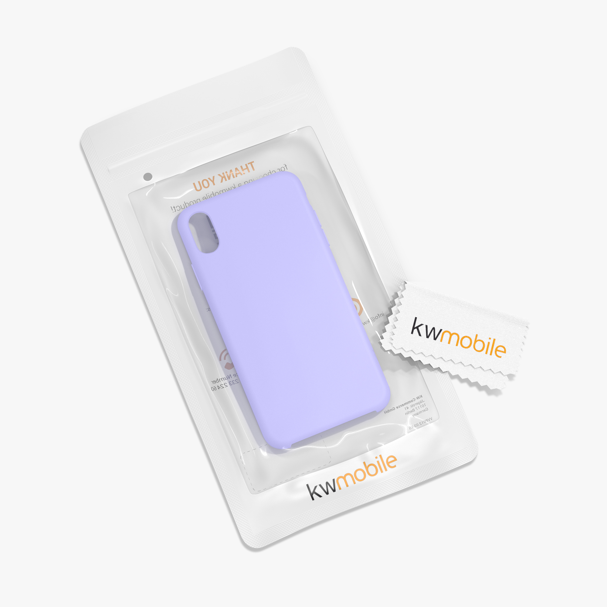 Silikonový kryt na mobil kwmobile pro Apple iPhone XR - levandulová
