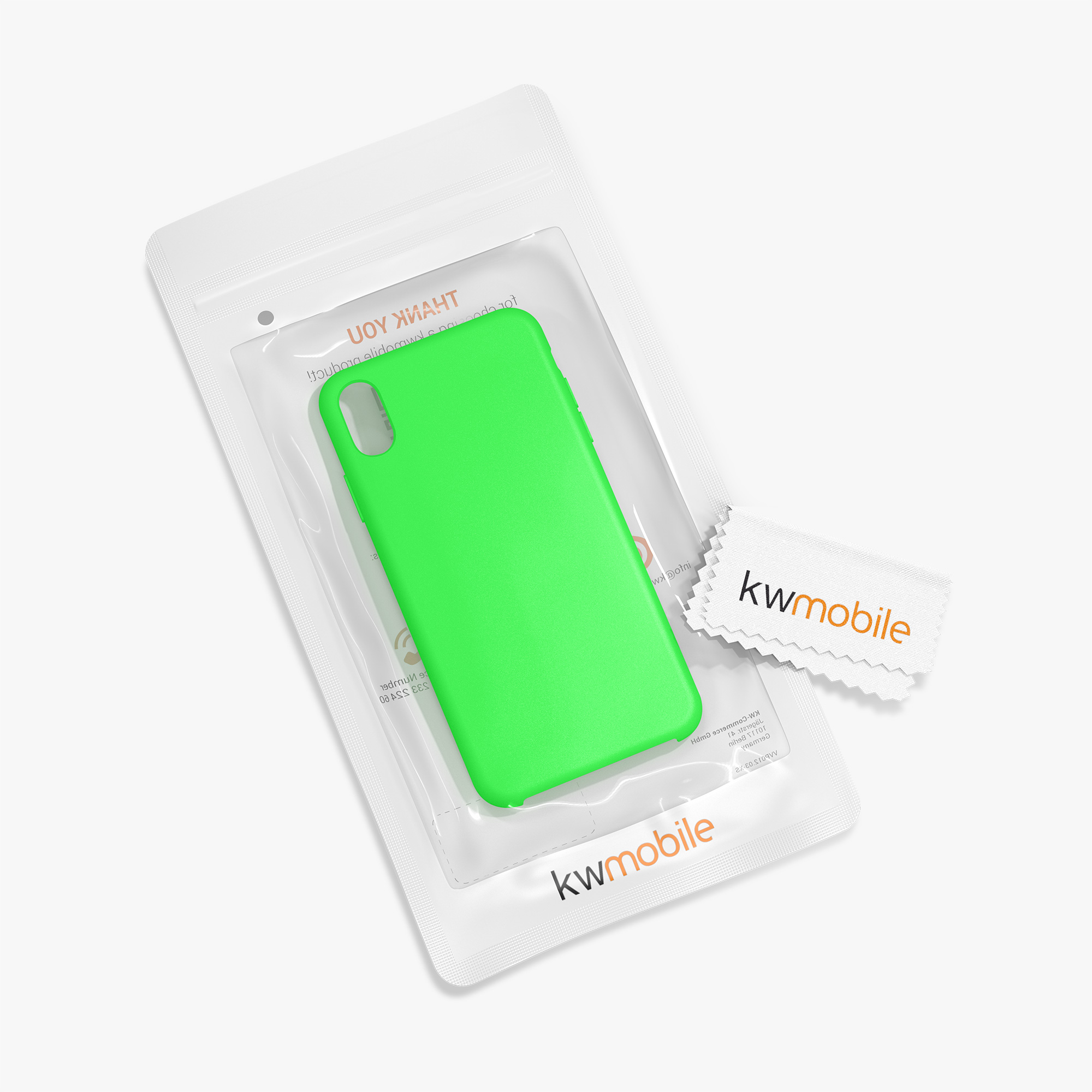 Silikonový kryt na mobil kwmobile pro Apple iPhone XR - limetkově zelená