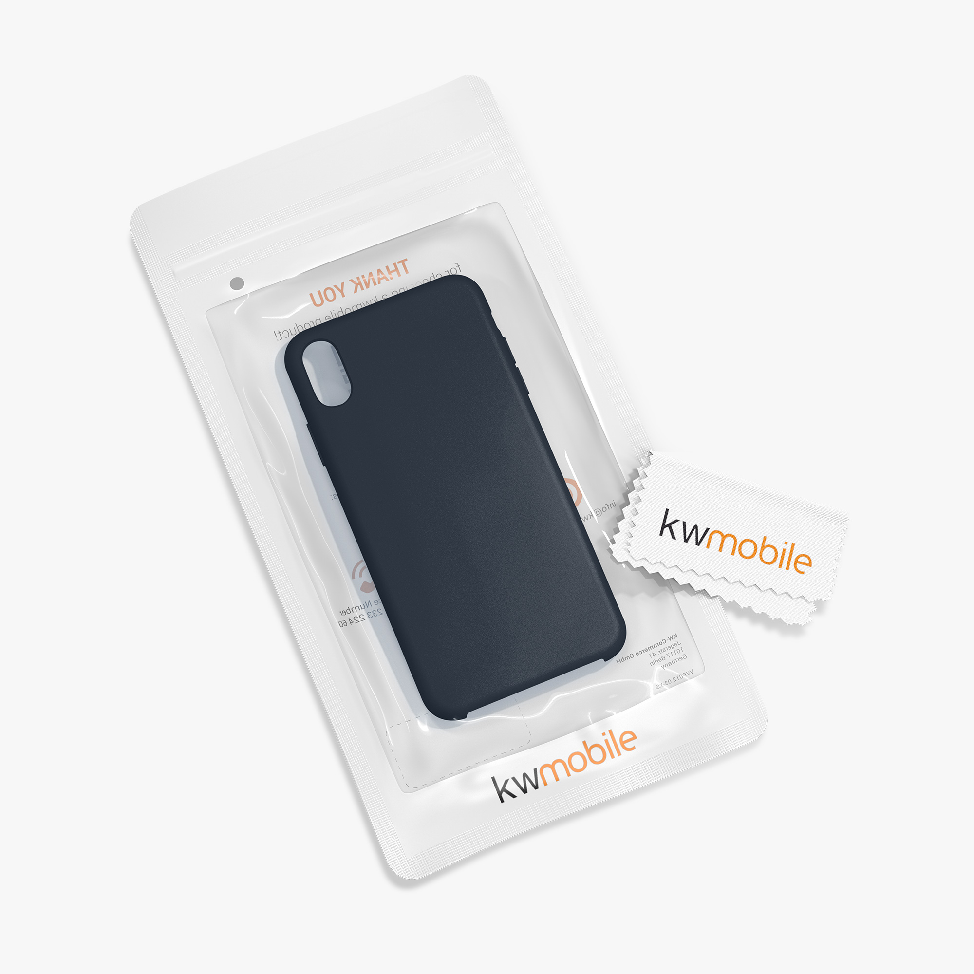 Silikonový kryt na mobil kwmobile pro Apple iPhone XR - borůvkově modrá