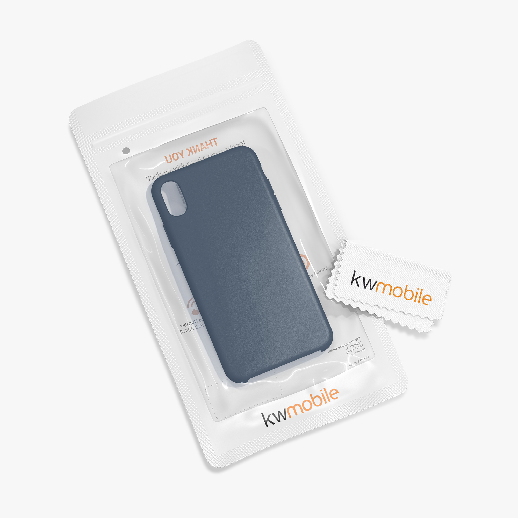 Silikonový kryt na mobil kwmobile pro Apple iPhone XR - tmavě břidlicová