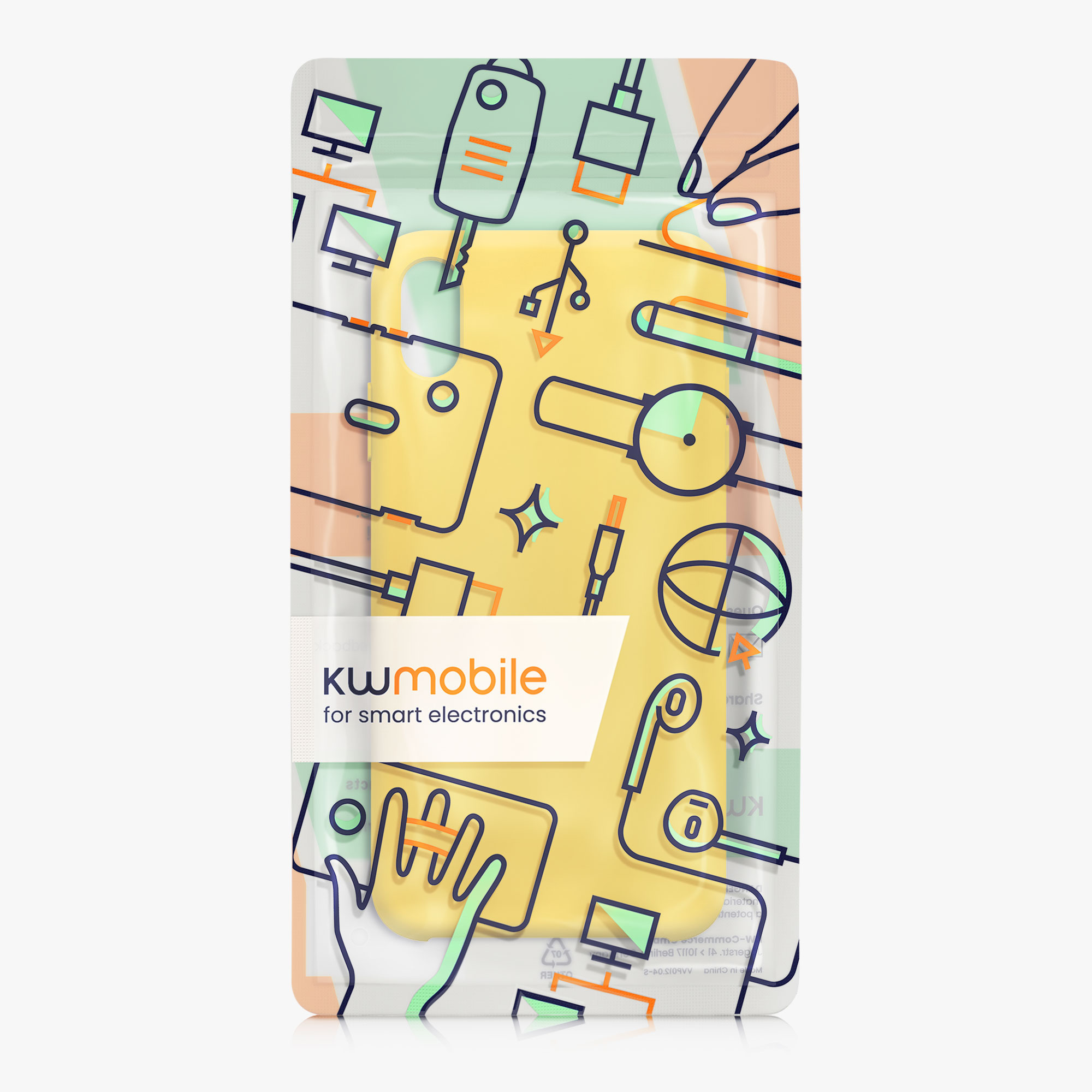 Silikonový kryt na mobil kwmobile pro Apple iPhone XR - zářivě žlutá