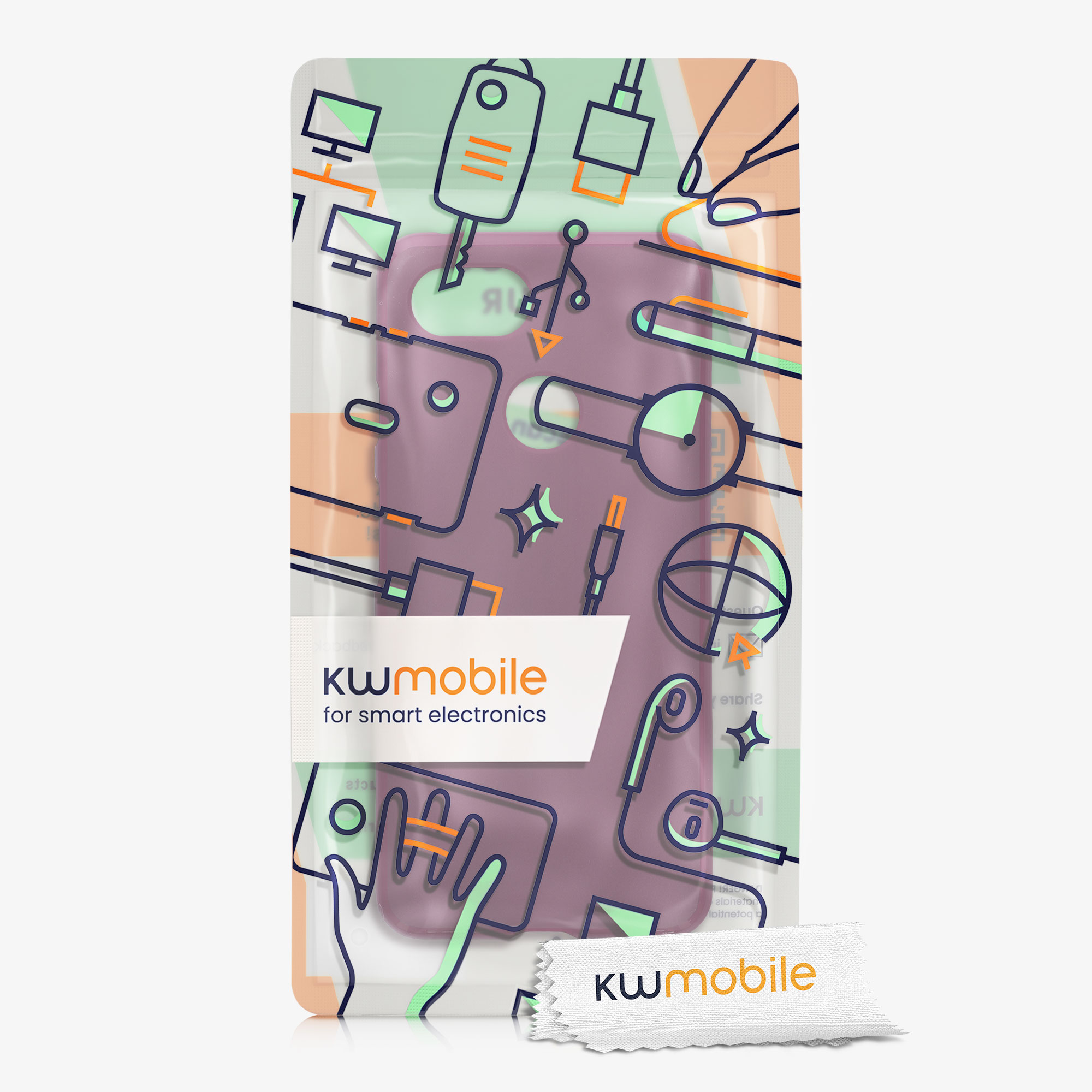 Silikonový kryt kwmobile pro Google Pixel 3 - bordó fialová