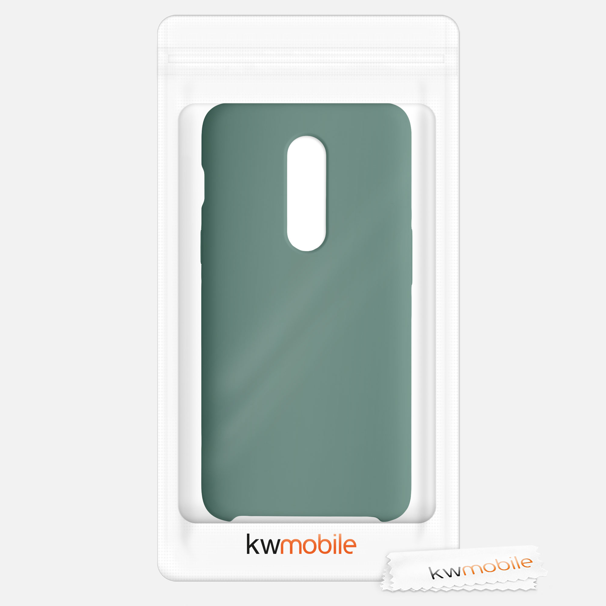 Kryt na mobil OnePlus 6 kwmobile TPU lesní zelená