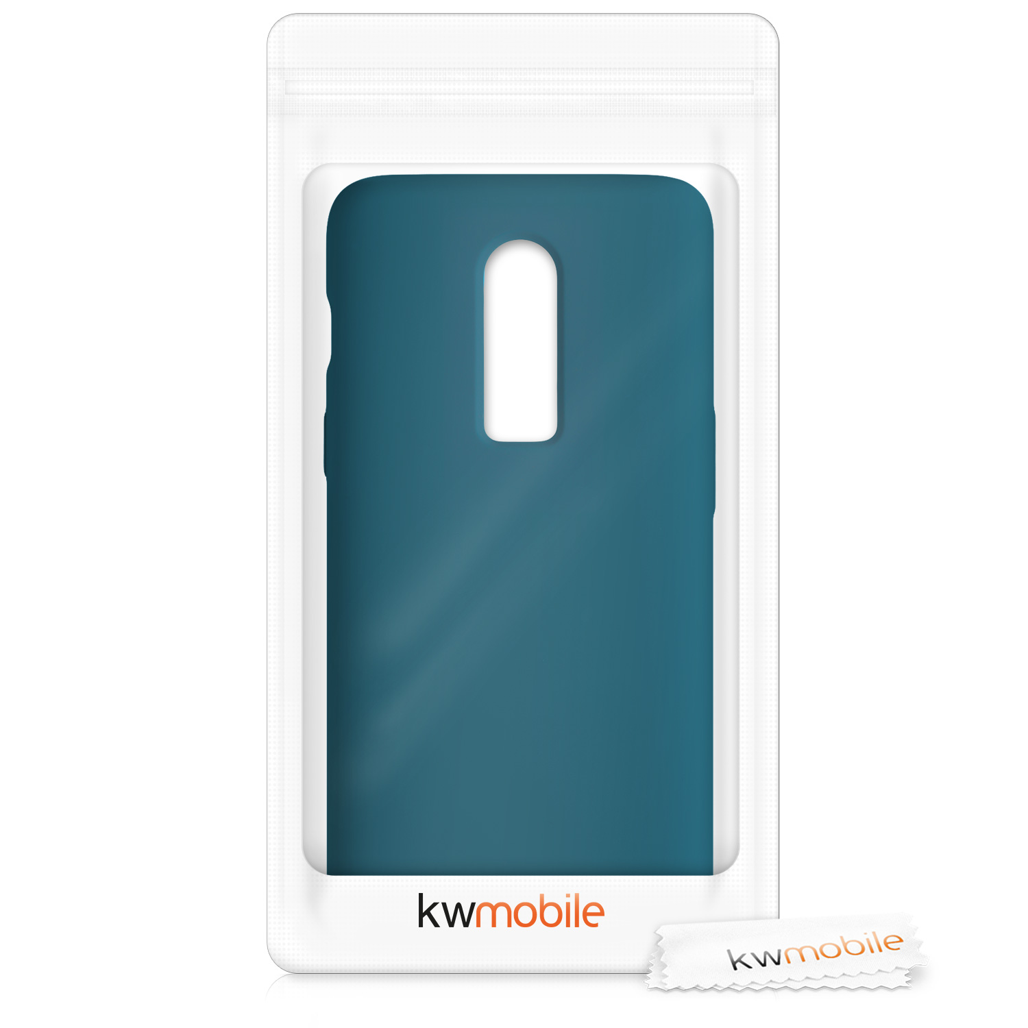 Kryt na mobil OnePlus 6 kwmobile TPU petrolejová matná