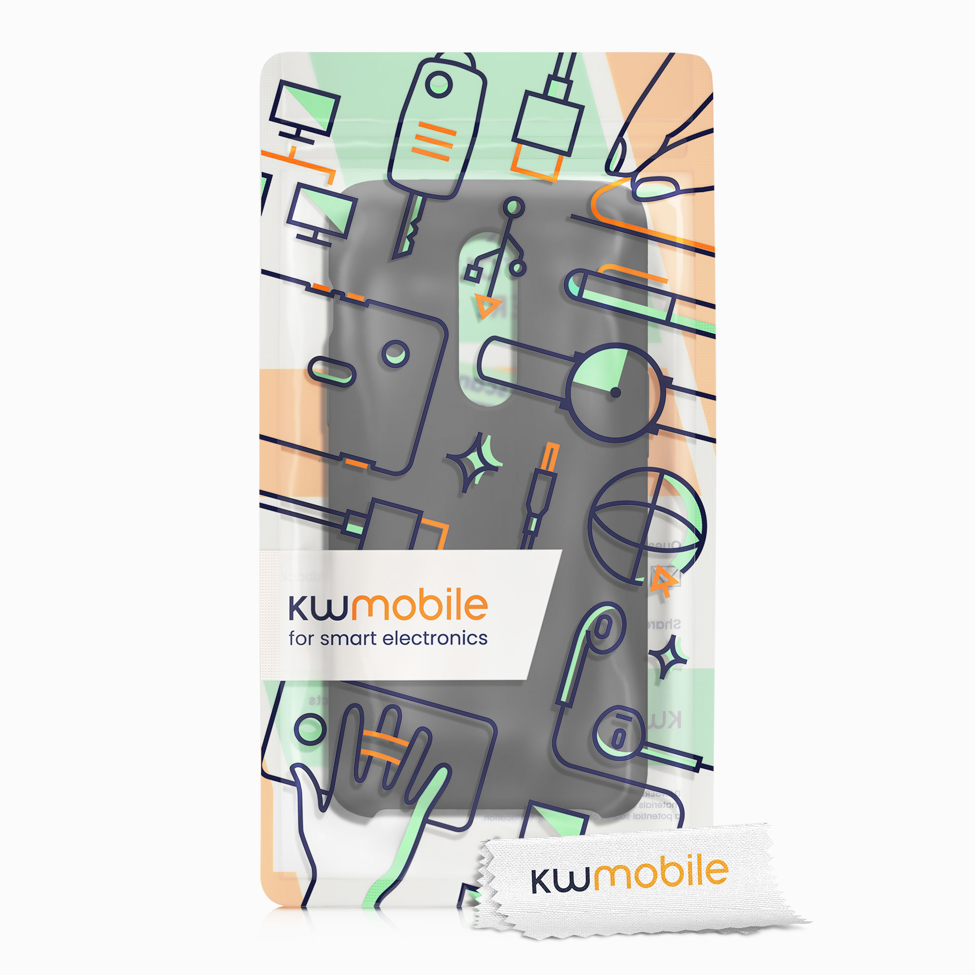 Kryt na mobil OnePlus 6 kwmobile TPU matná černá