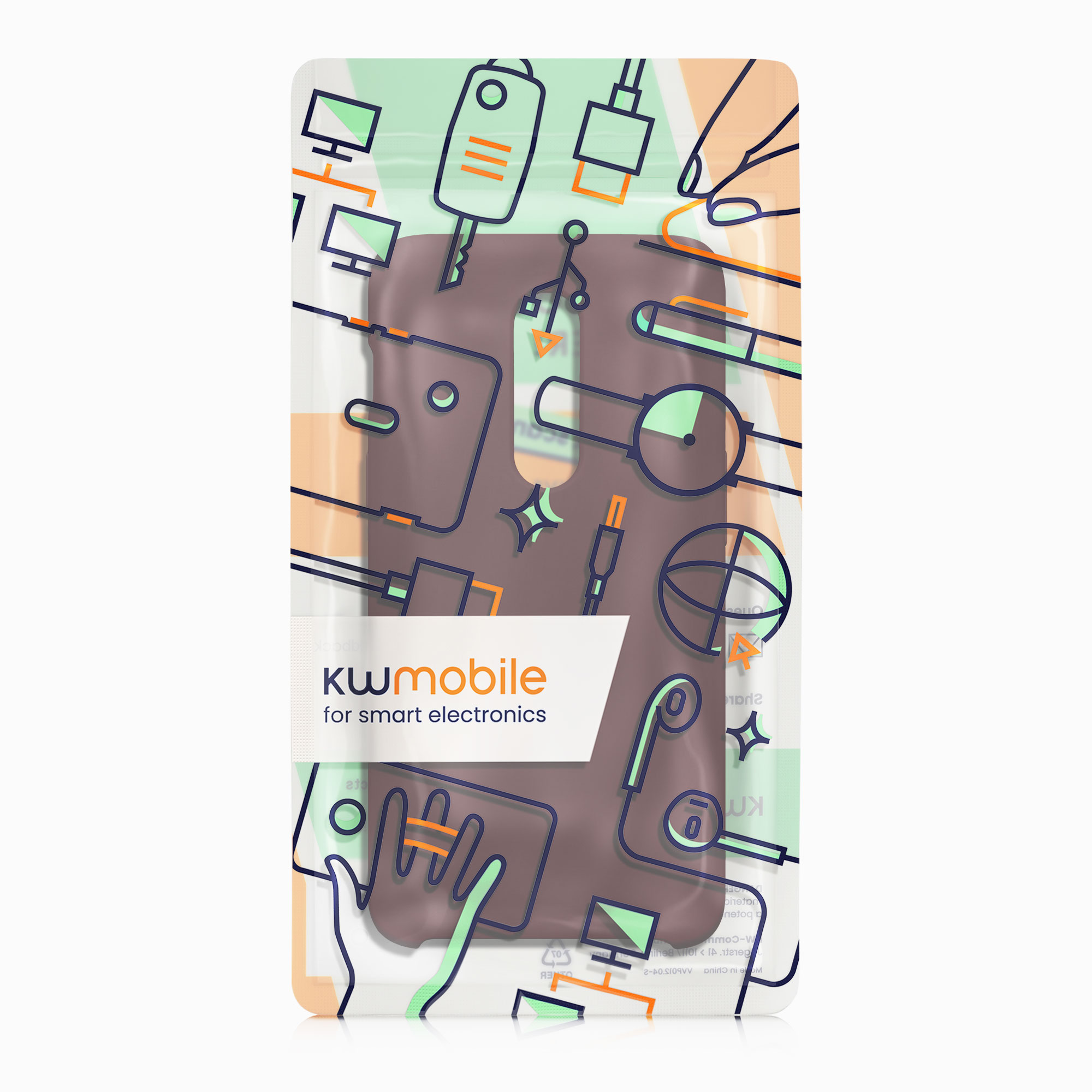 Kryt na mobil OnePlus 6 kwmobile TPU bordeaux fialová