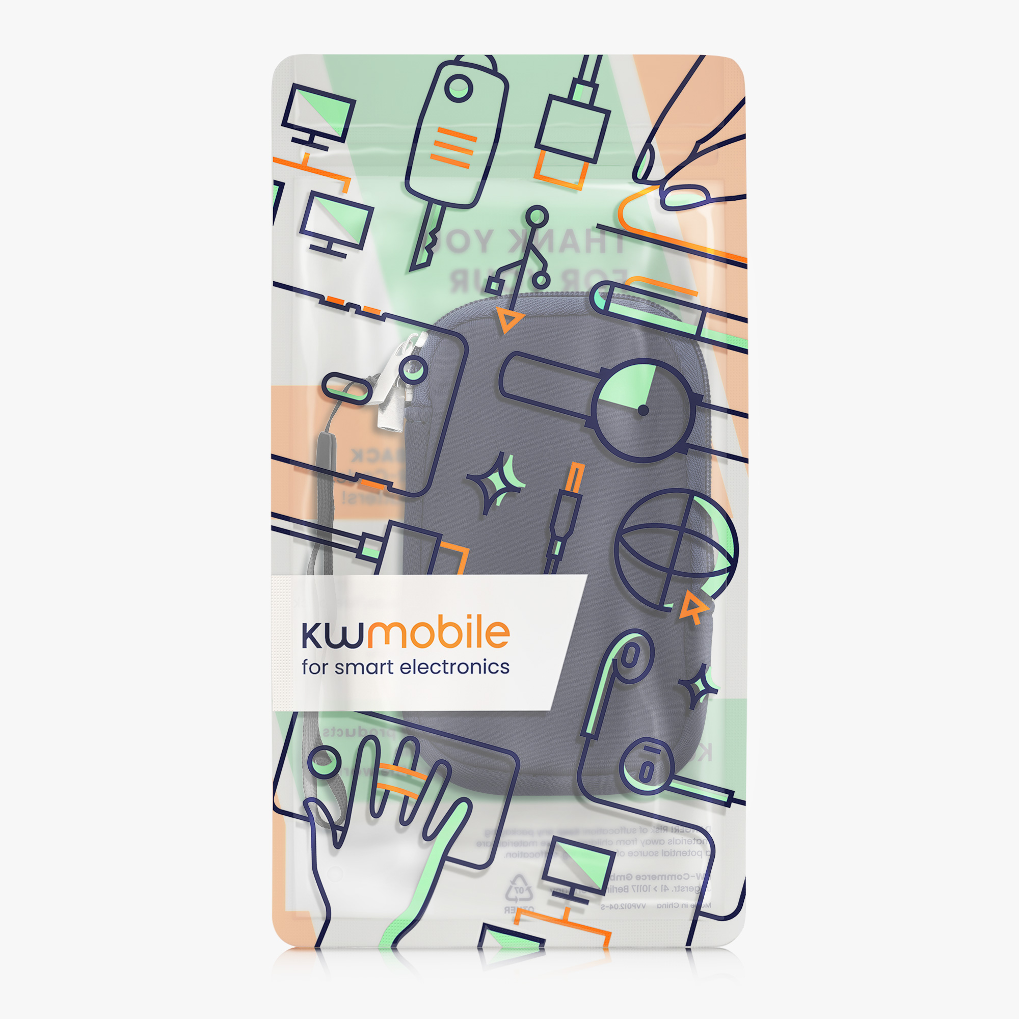 Univerzální pouzdro na mobil kwmobile - XS - 3,5/4" - tmavě modrá
