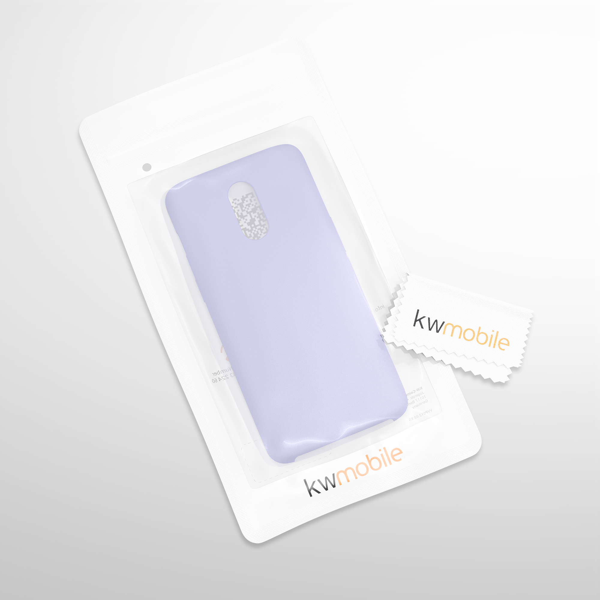 Kryt na mobil OnePlus 6T kwmobile TPU světlá levandule