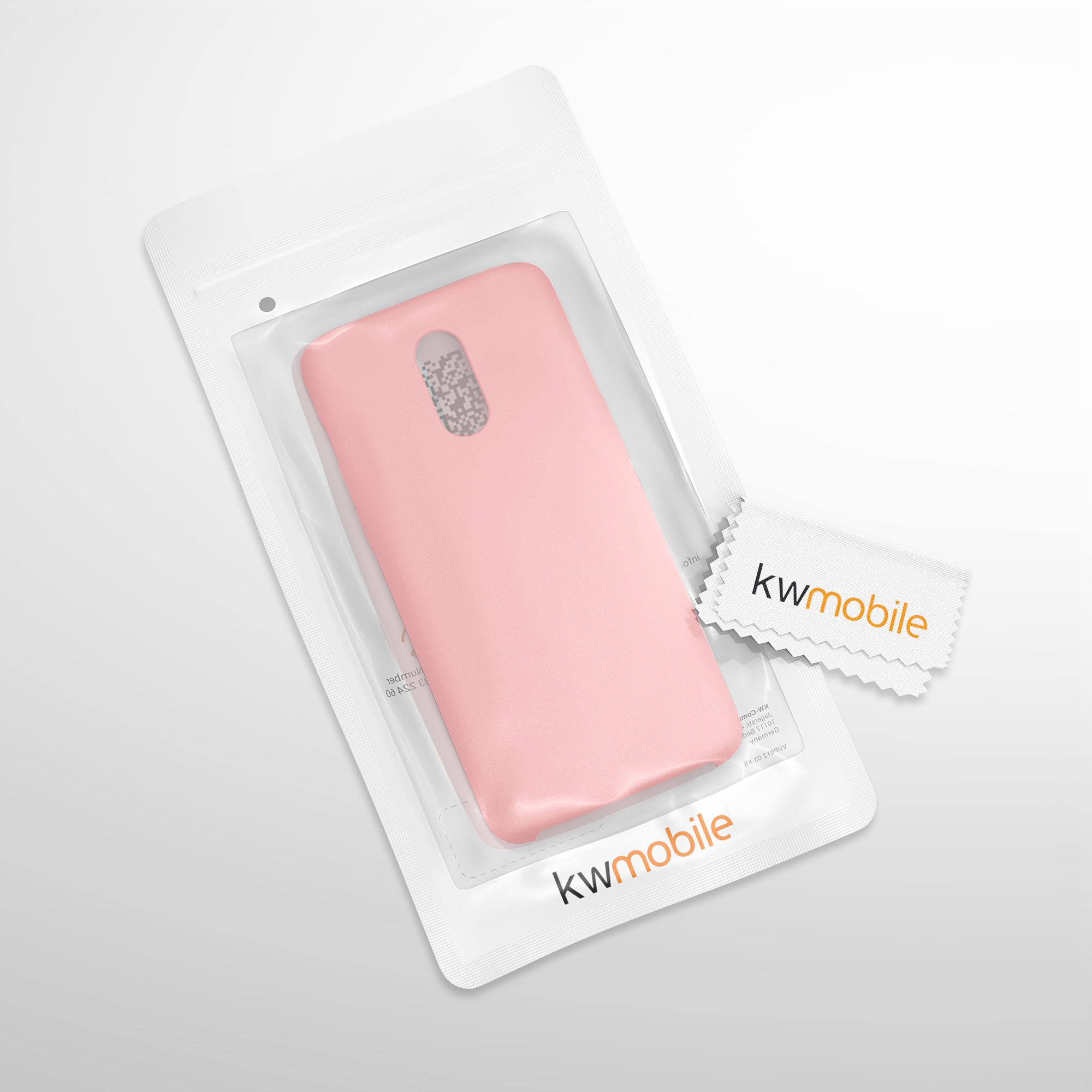 Kryt na mobil OnePlus 6T kwmobile TPU zimní růžová