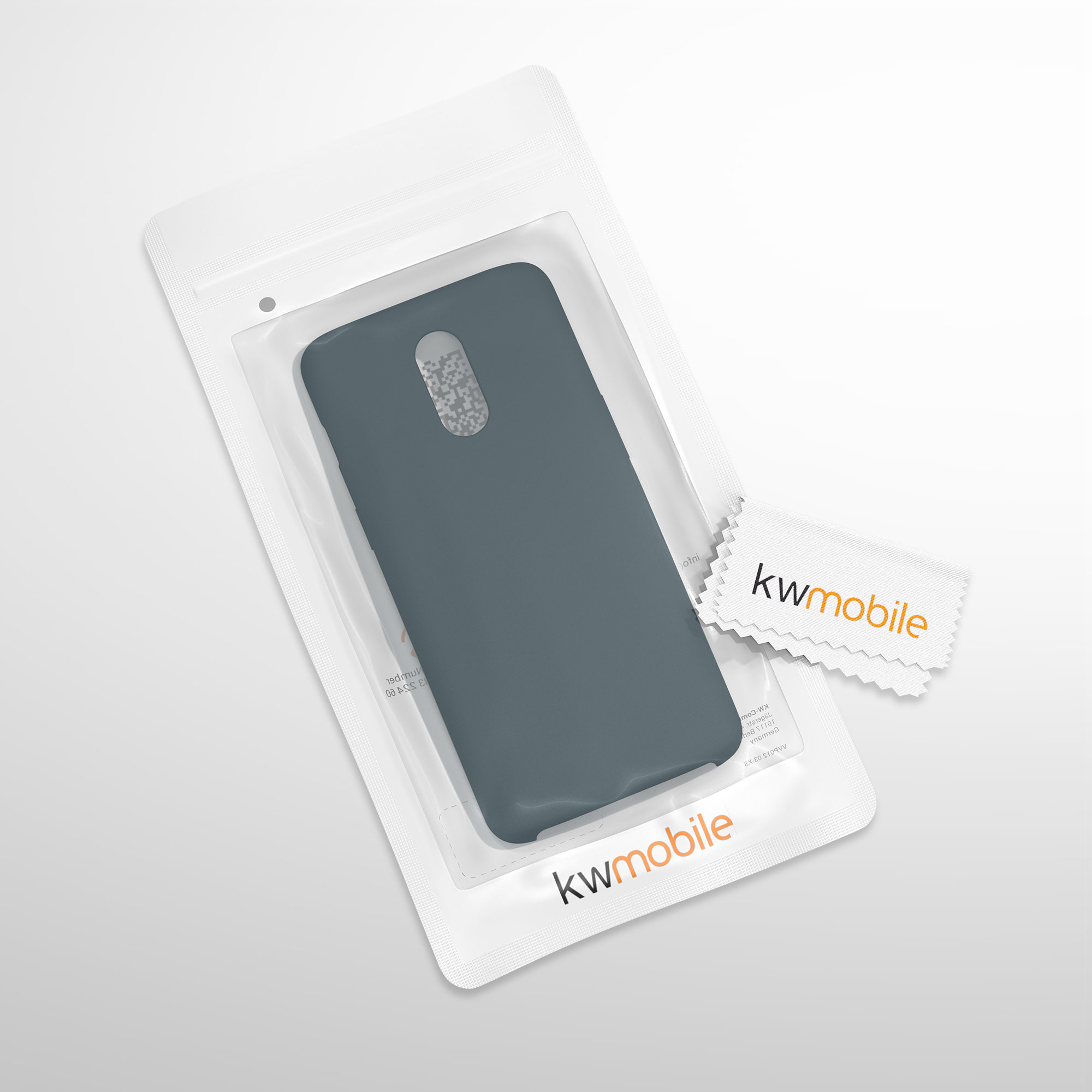 Kryt na mobil OnePlus 6T kwmobile TPU tmavě šedá