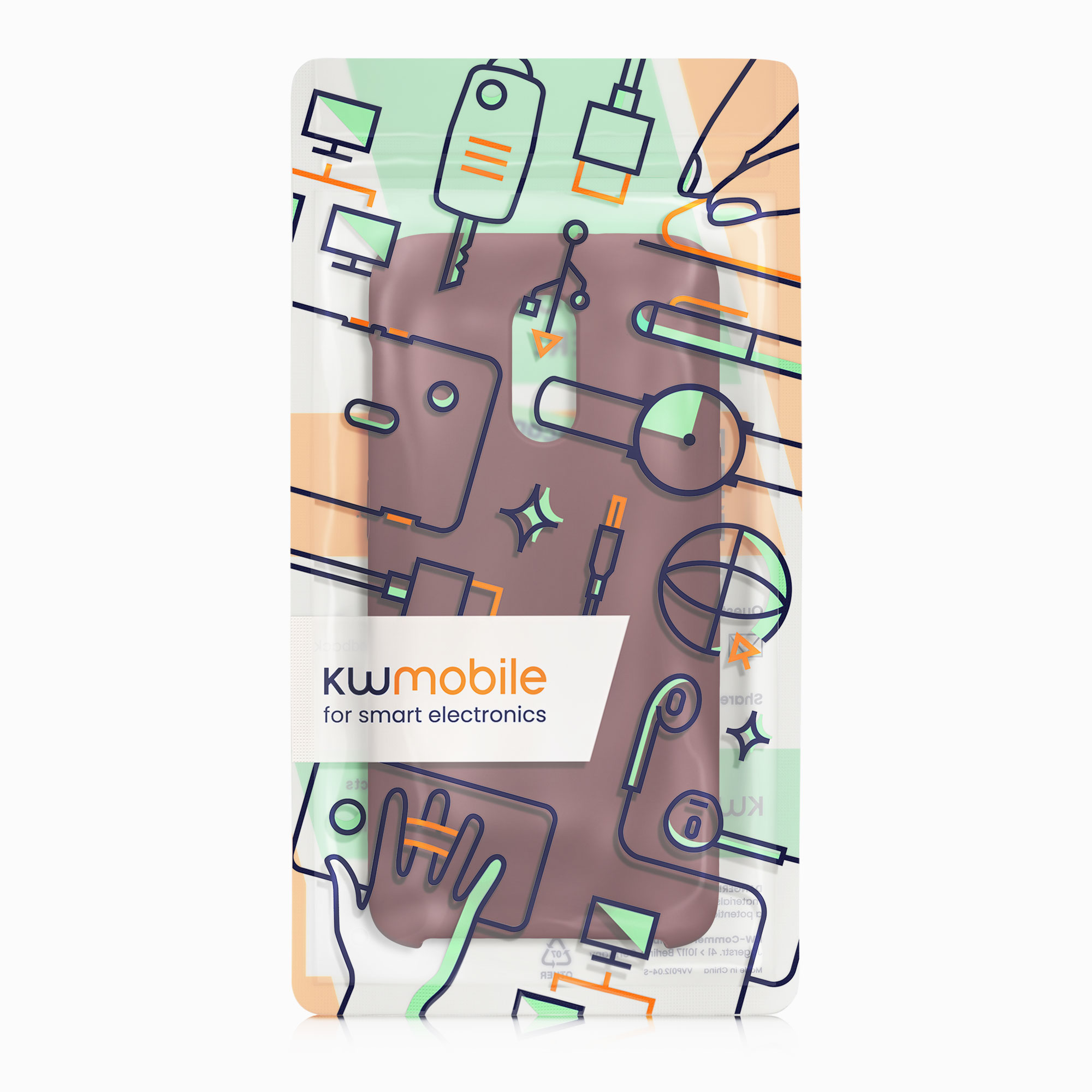 Kryt na mobil OnePlus 6T kwmobile TPU bordeaux fialová