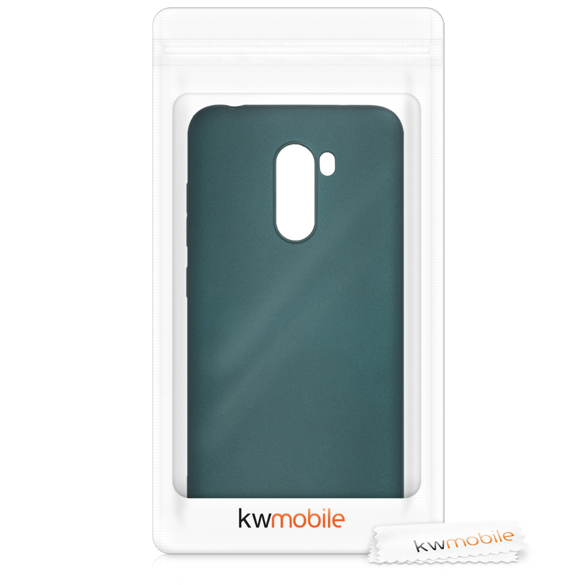Kryt Xiaomi Pocophone F1 metalický TPU metalická modrozelená kwmobile