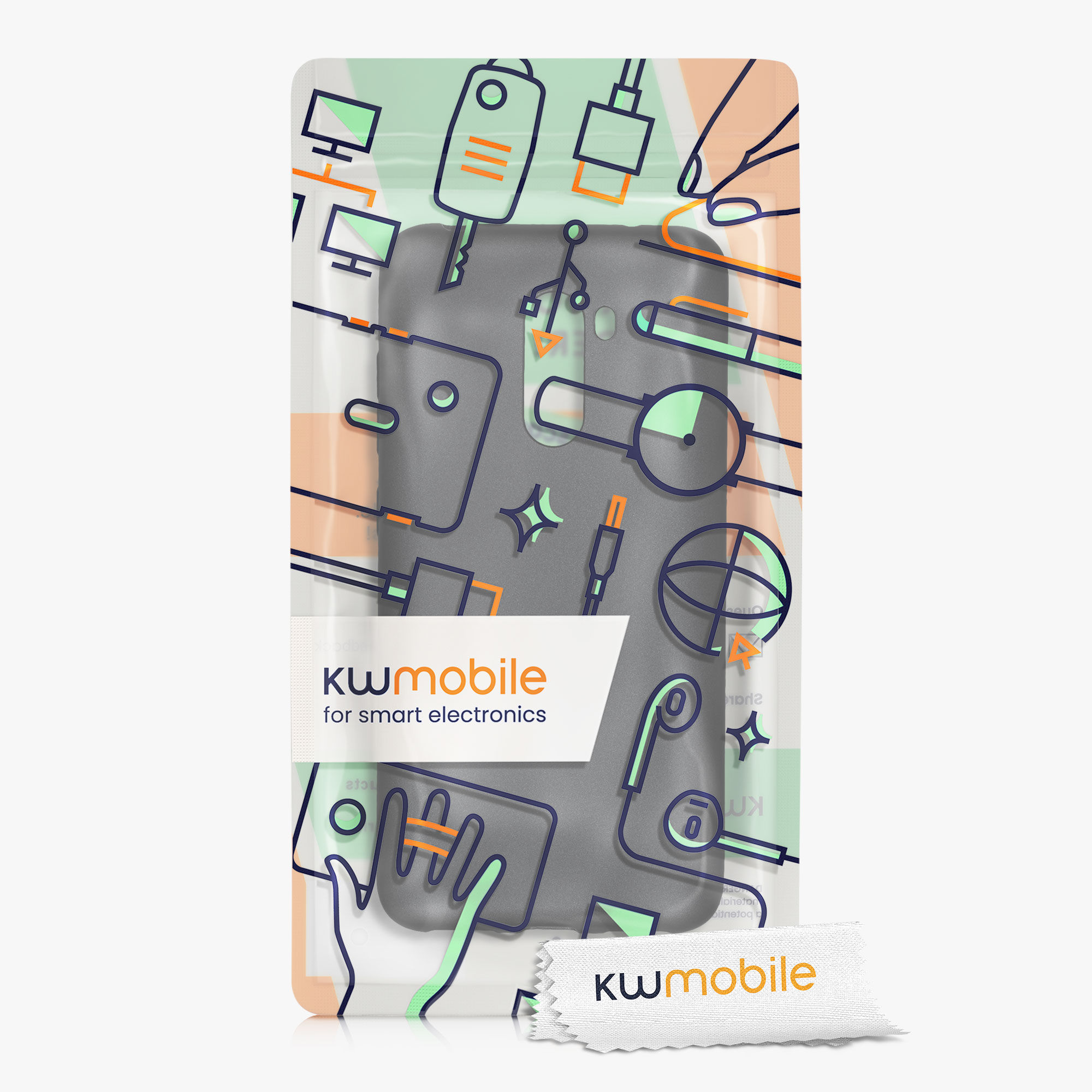 Kryt Xiaomi Pocophone F1 metalický TPU šedá kwmobile