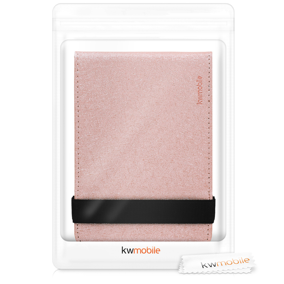 Pouzdro na čtečku Pocketbook Touch Lux 4/5/Touch HD 3/Color (2020)/ Vivlio Lux 5 kwmobile - růžově zlatá