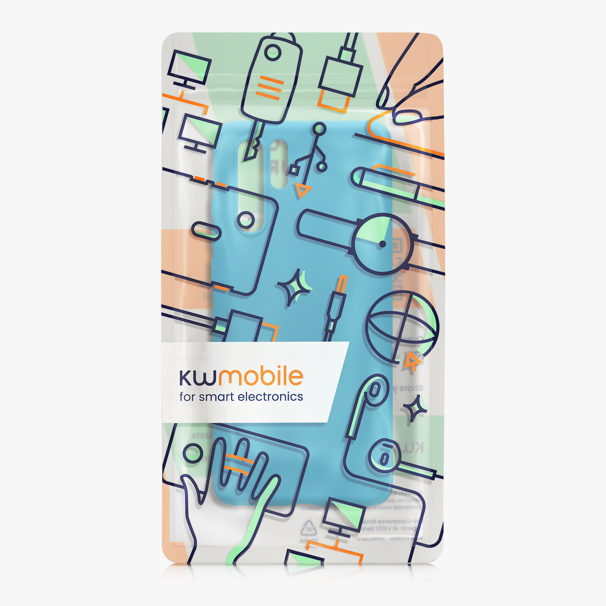 Kryt kwmobile Huawei P30 Pro, karibská modrá