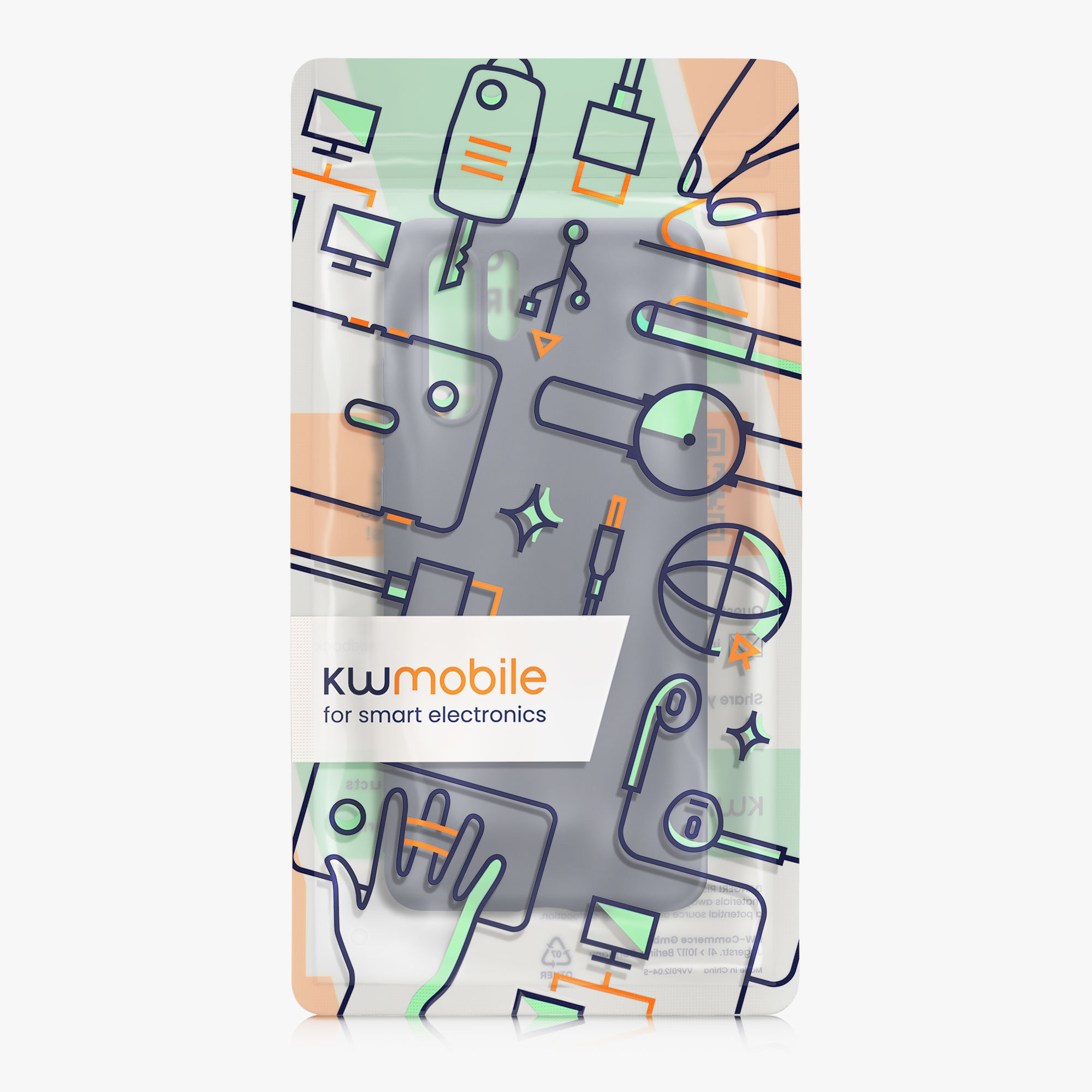 Kryt na mobil Huawei P30 Pro kwmobile - modrošedá