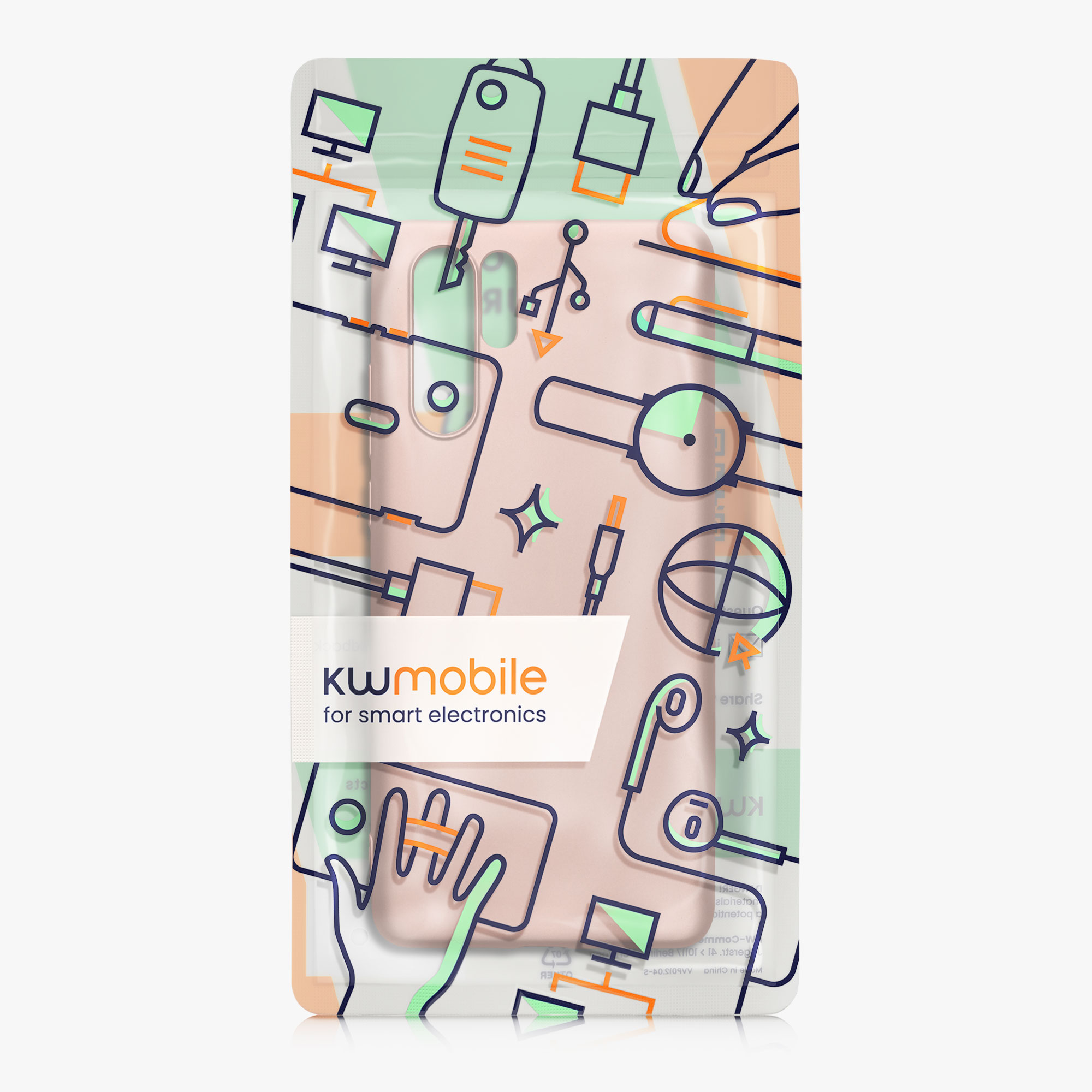 Kryt na mobil Huawei P30 Pro kwmobile - metalická růžově zlatá