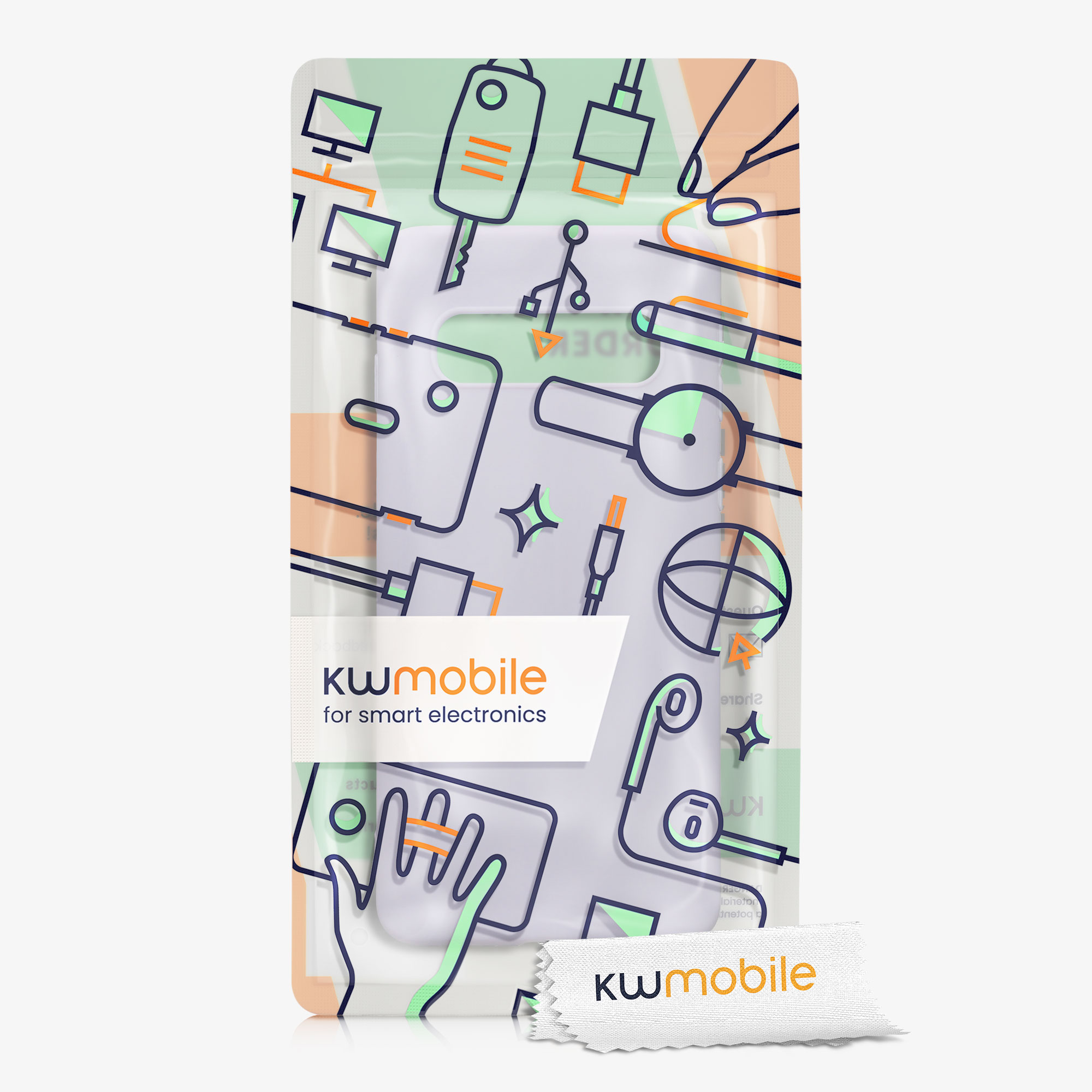 Kryt na mobil Samsung Galaxy S10 kwmobile TPU levandulový
