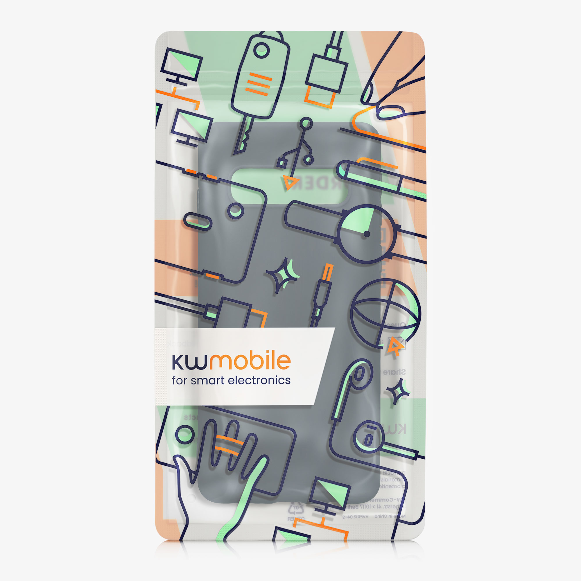 Kryt na mobil Samsung Galaxy S10 kwmobile TPU tmavě břidlicový