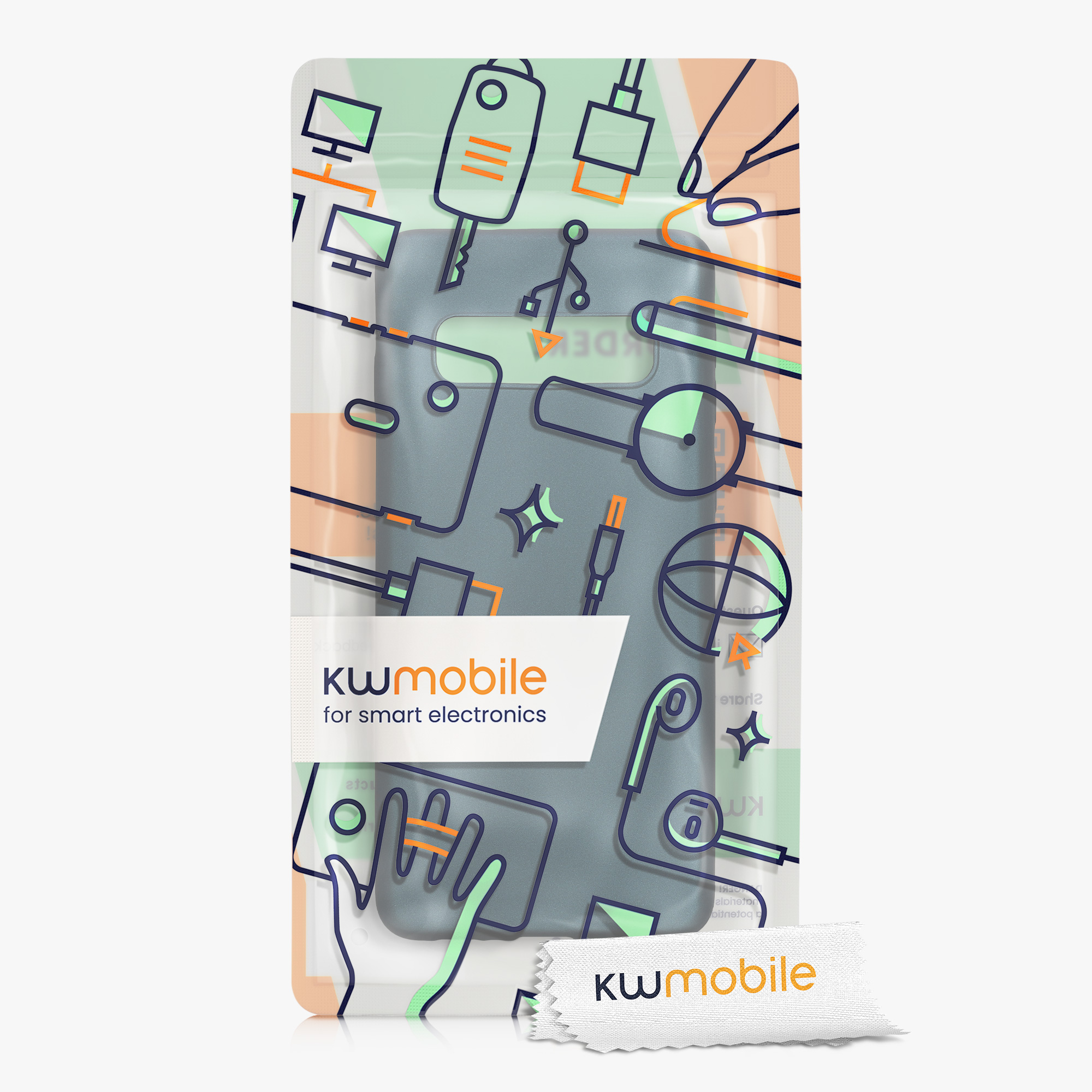 Metalický kryt na mobil Samsung Galaxy S10 kwmobile Metallic Teal