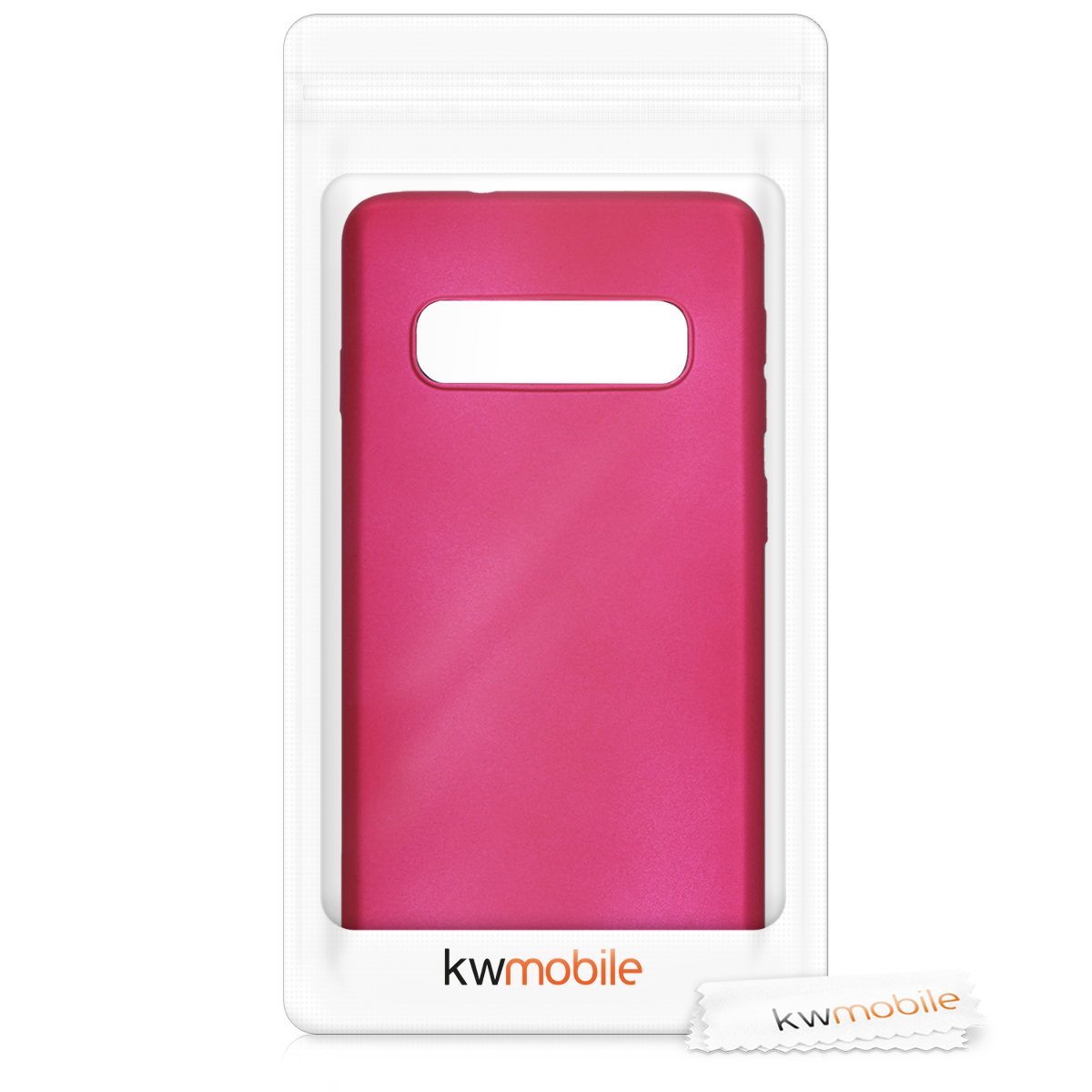 Metalický kryt na mobil Samsung Galaxy S10 kwmobile metalicky růžový