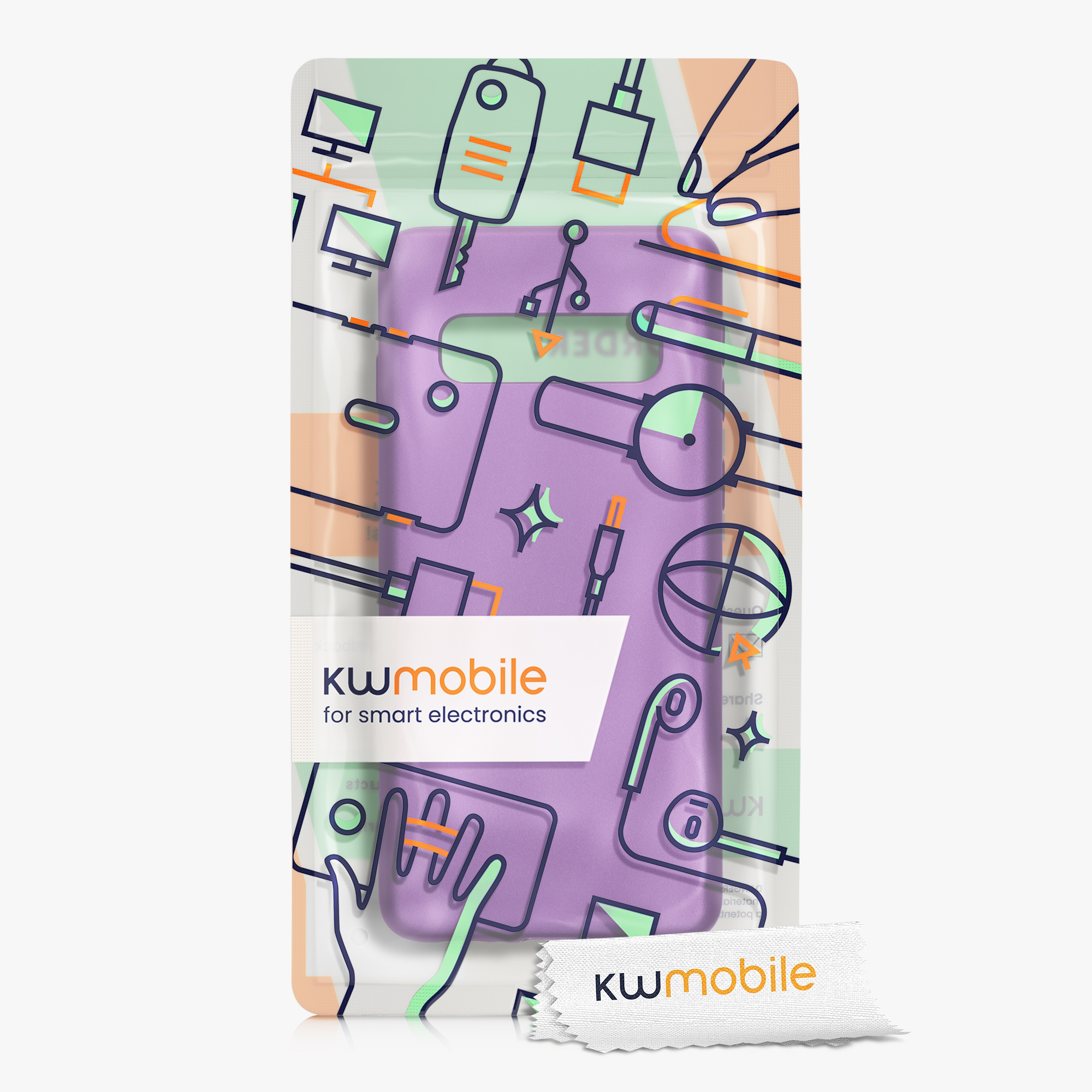 Metalický kryt na mobil Samsung Galaxy S10 kwmobile metalicky fialový