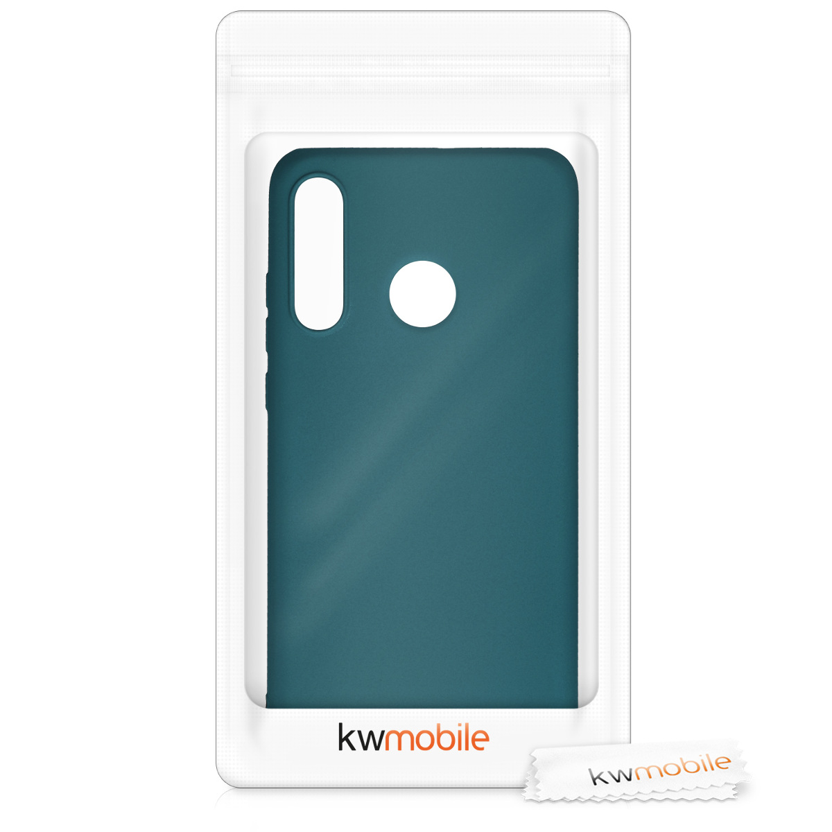 Kryt kwmobile Huawei P30 Lite, metalická petrolejová