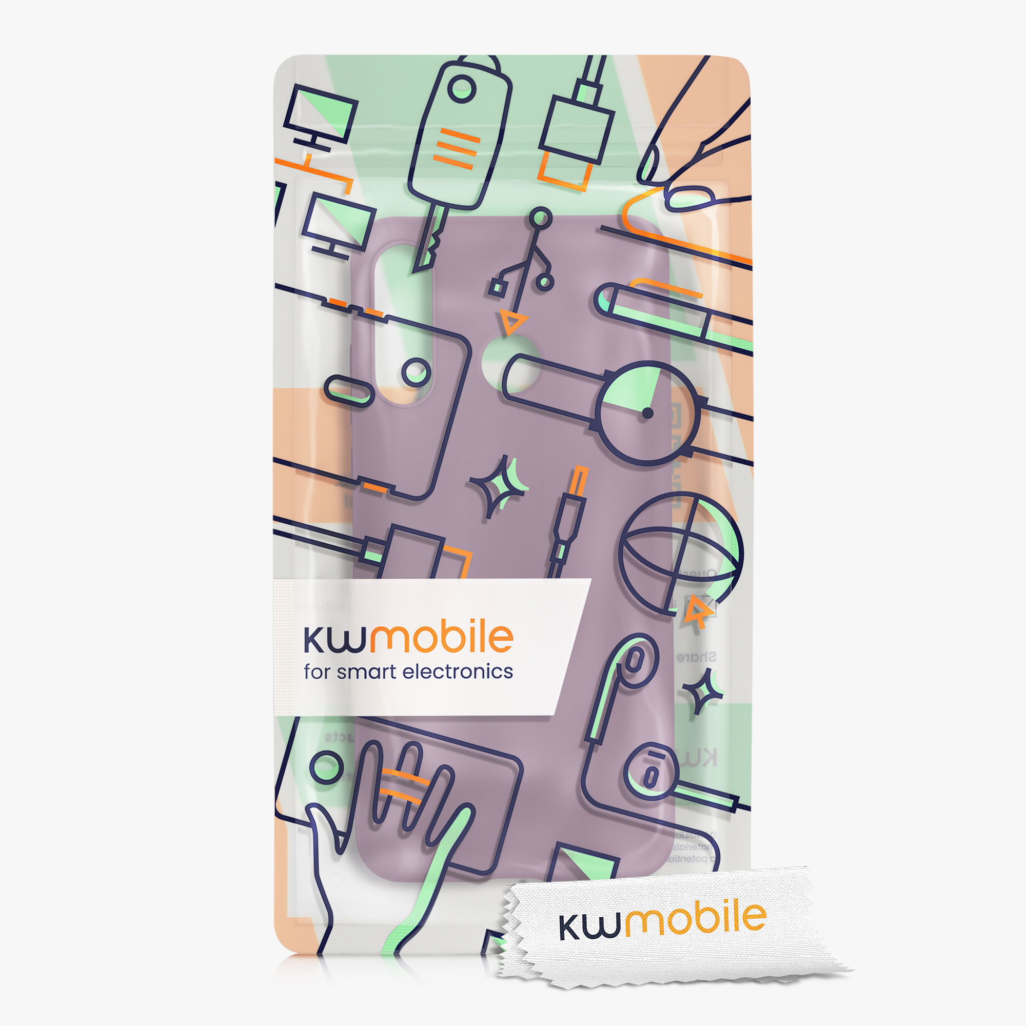 Kryt kwmobile Huawei P30 Lite, hroznově fialová