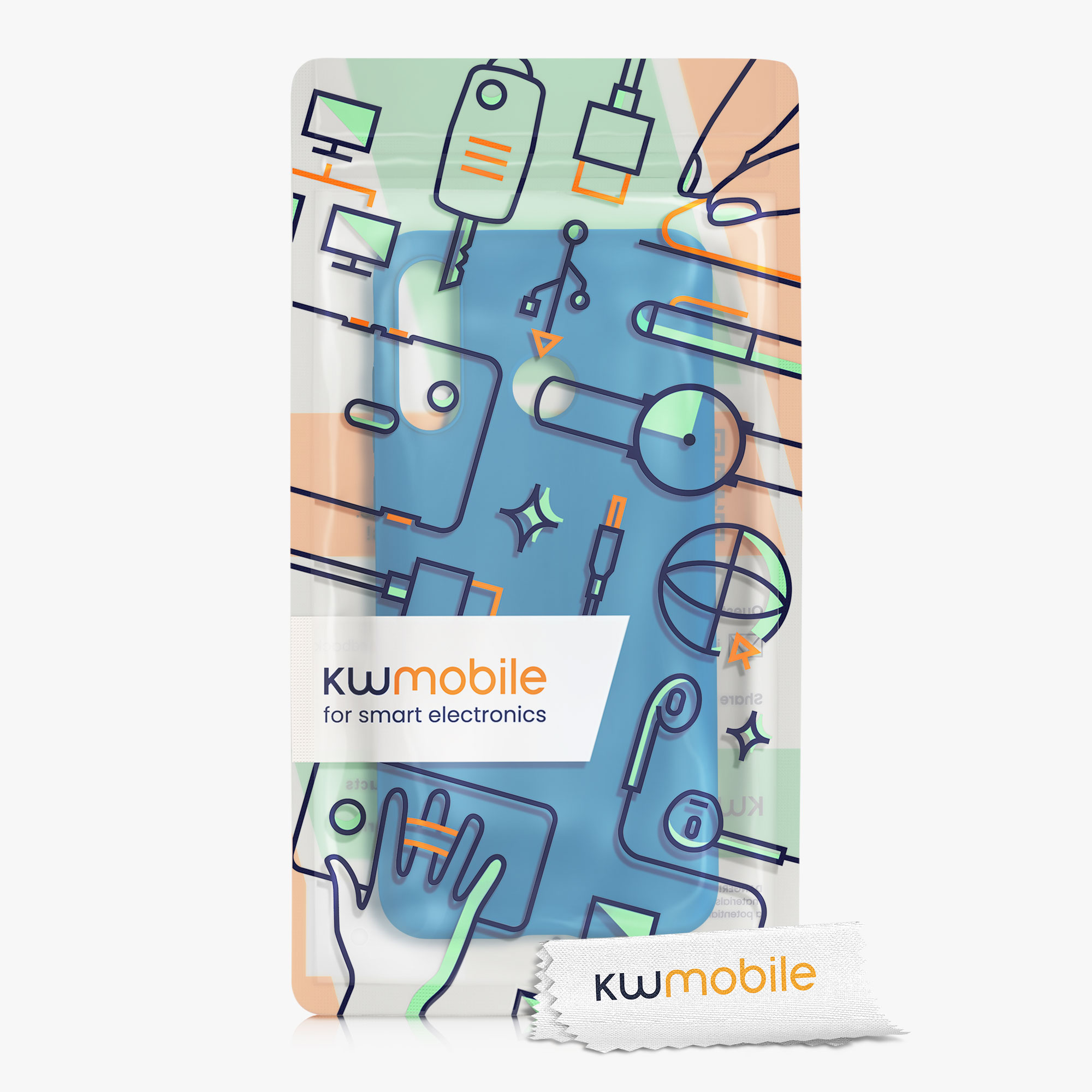 Kryt kwmobile Huawei P30 Lite, karibská modrá