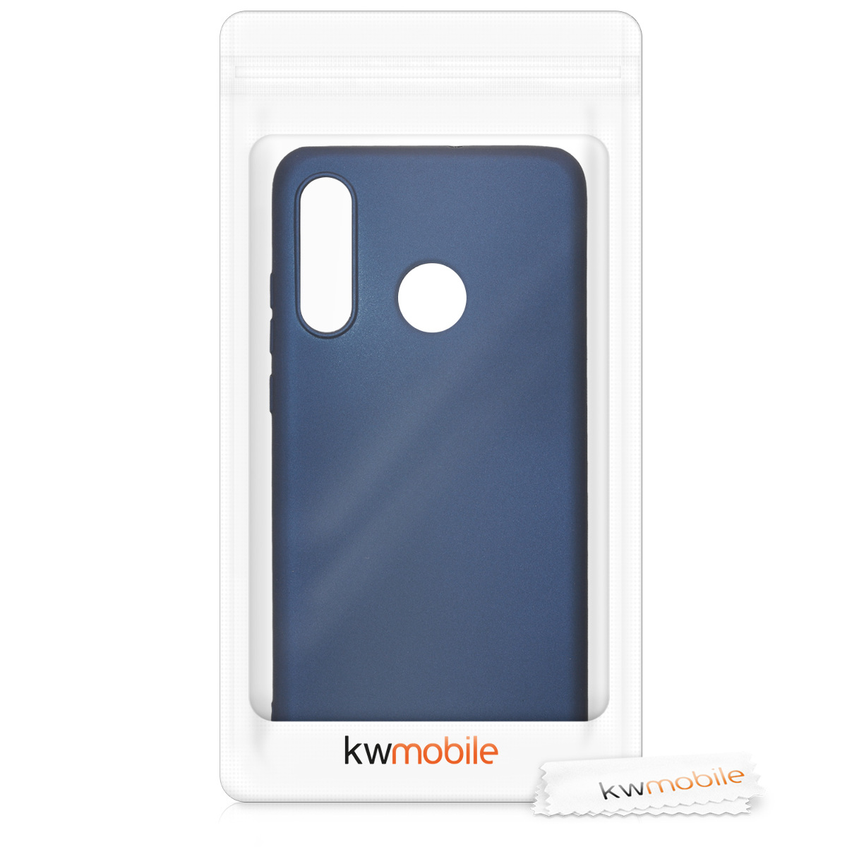 Kryt kwmobile Huawei P30 Lite, metalická tmavě modrá