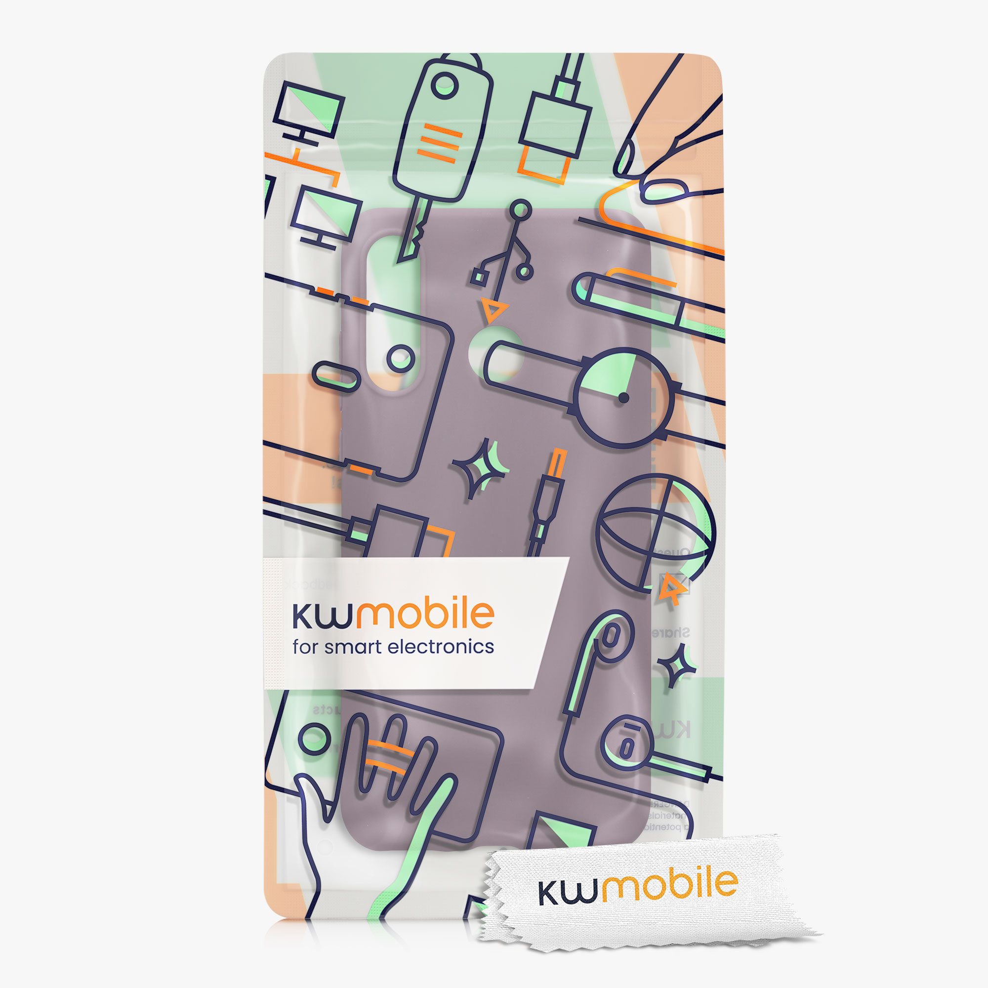Kryt kwmobile Huawei P30 Lite, světlý kosatec