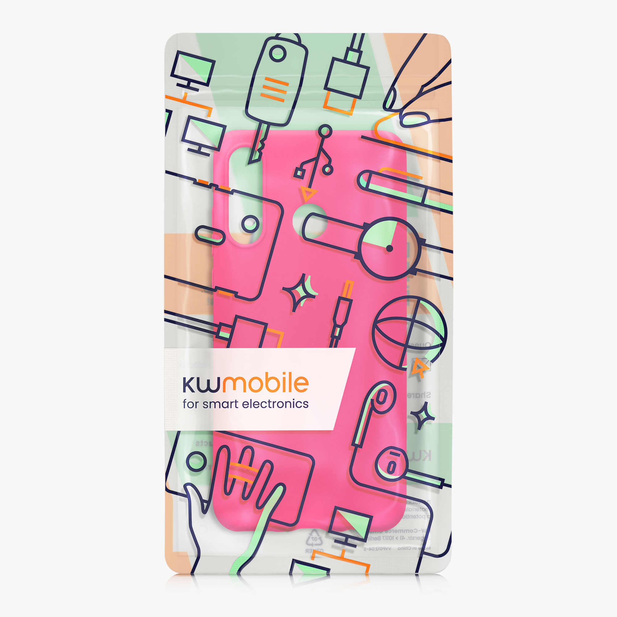 Kryt kwmobile Huawei P30 Lite, neonově růžová