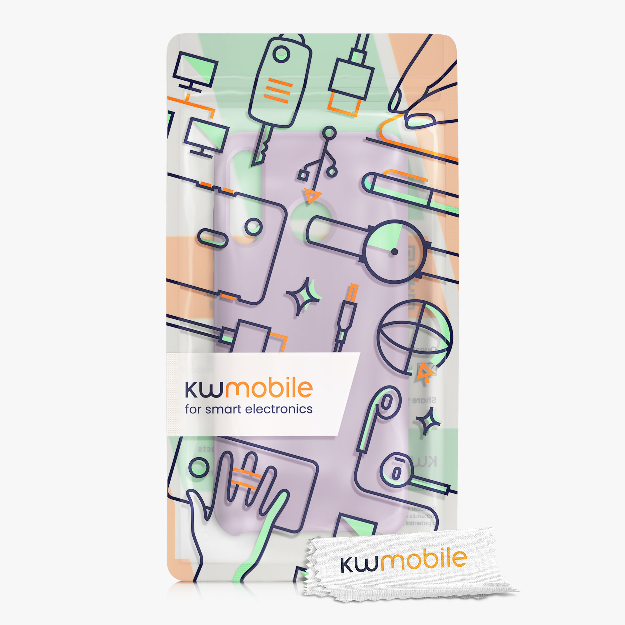 Kryt kwmobile Huawei P30 Lite, fialový oblak