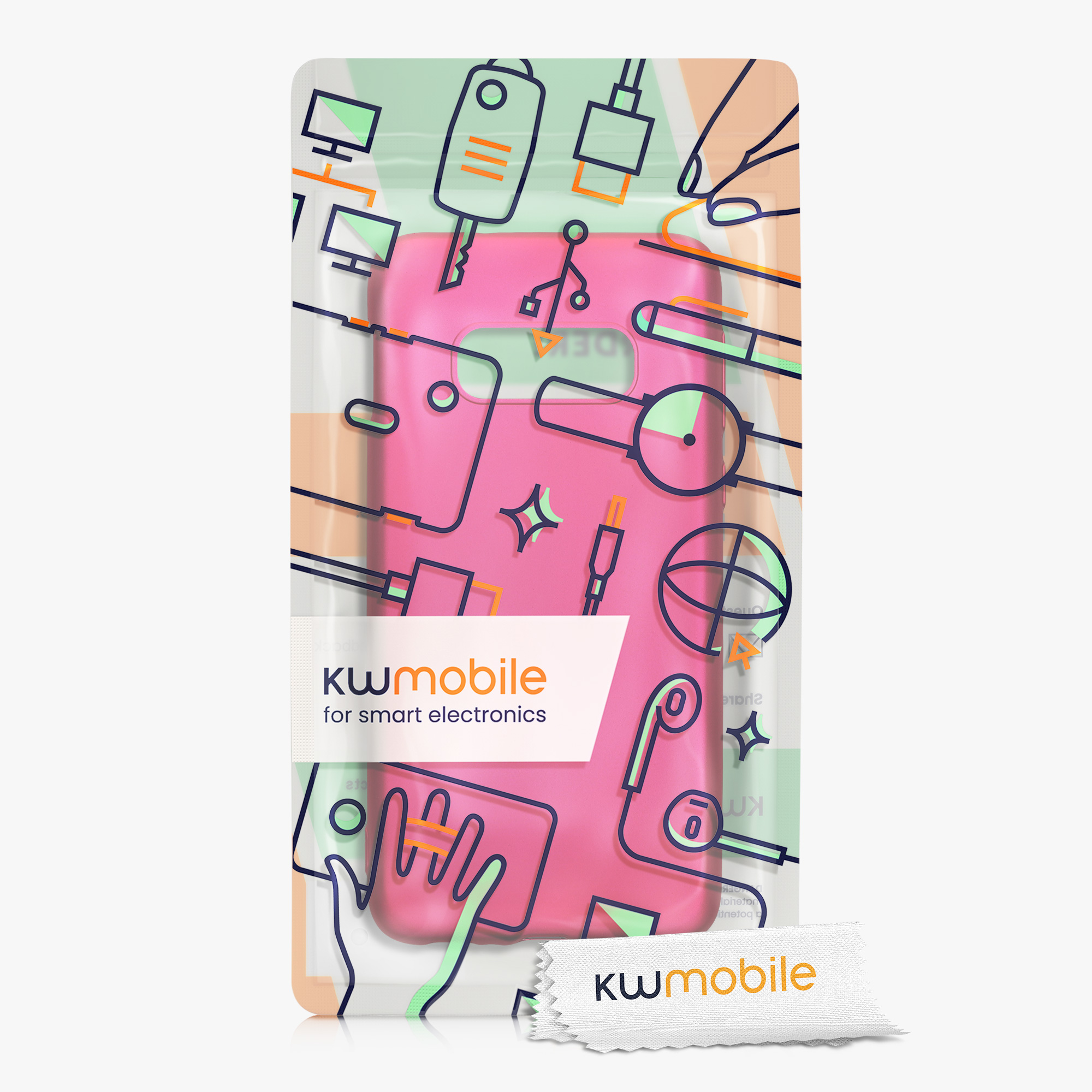 Metalický kryt na mobil Samsung Galaxy S10e kwmobile metalicky růžový