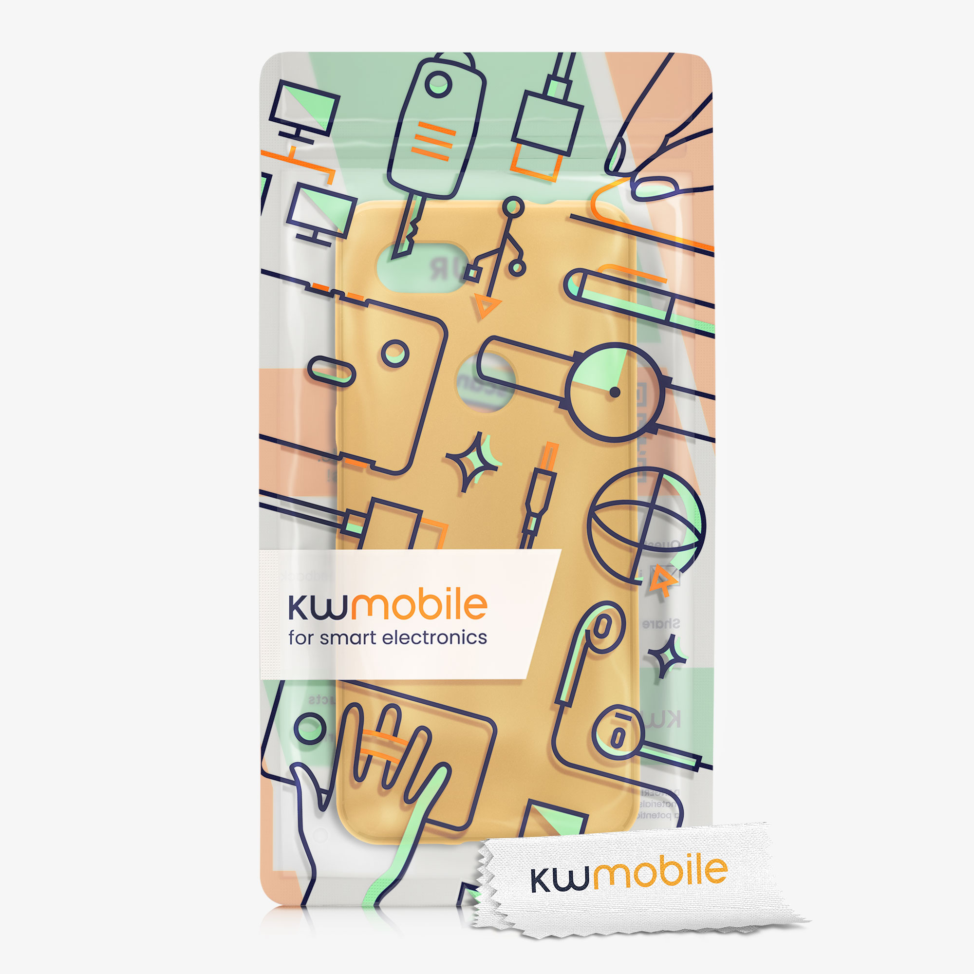 Zadní kryt kwmobile pro Google Pixel 3a - medově žlutá