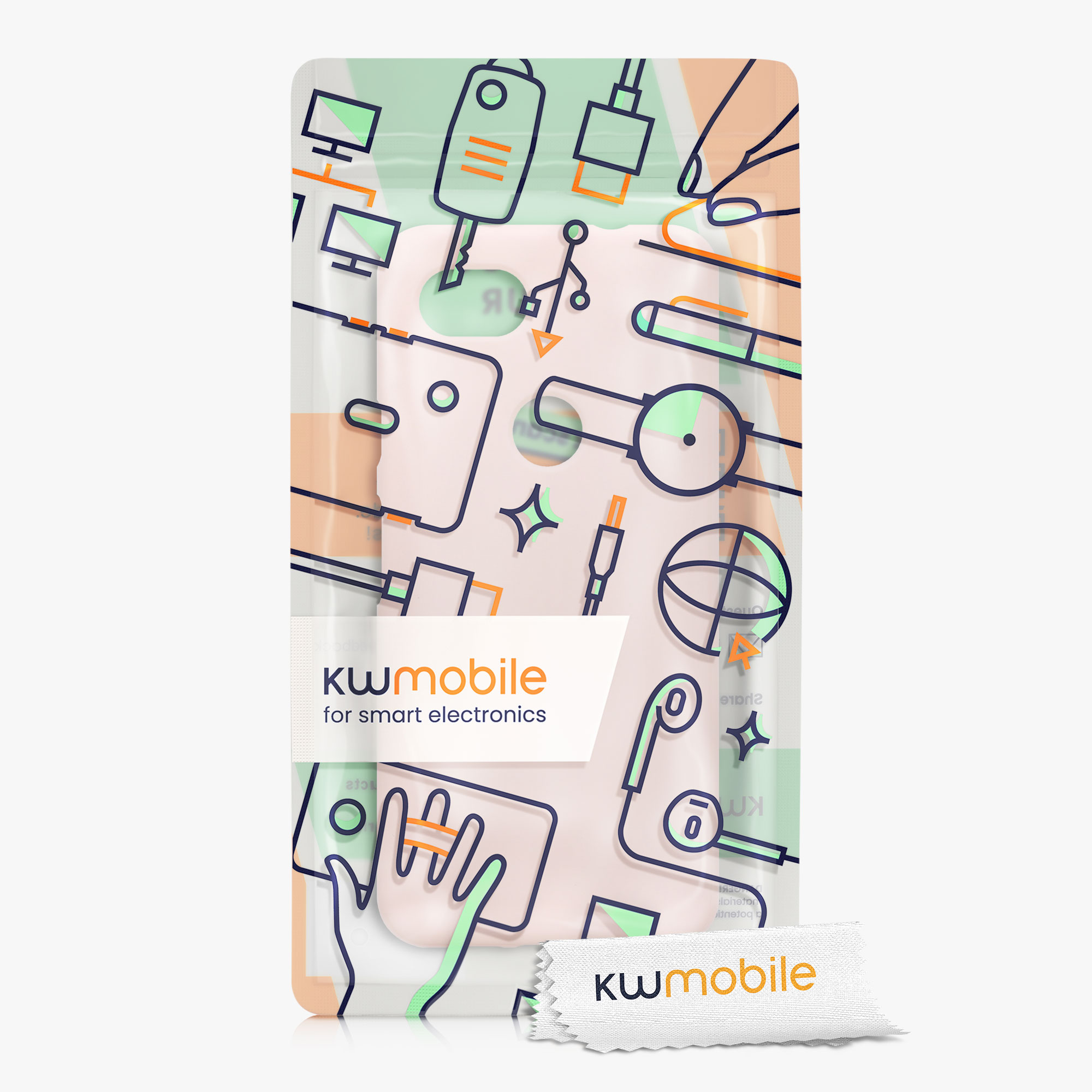 Zadní kryt kwmobile pro Google Pixel 3a - kokosový swirl
