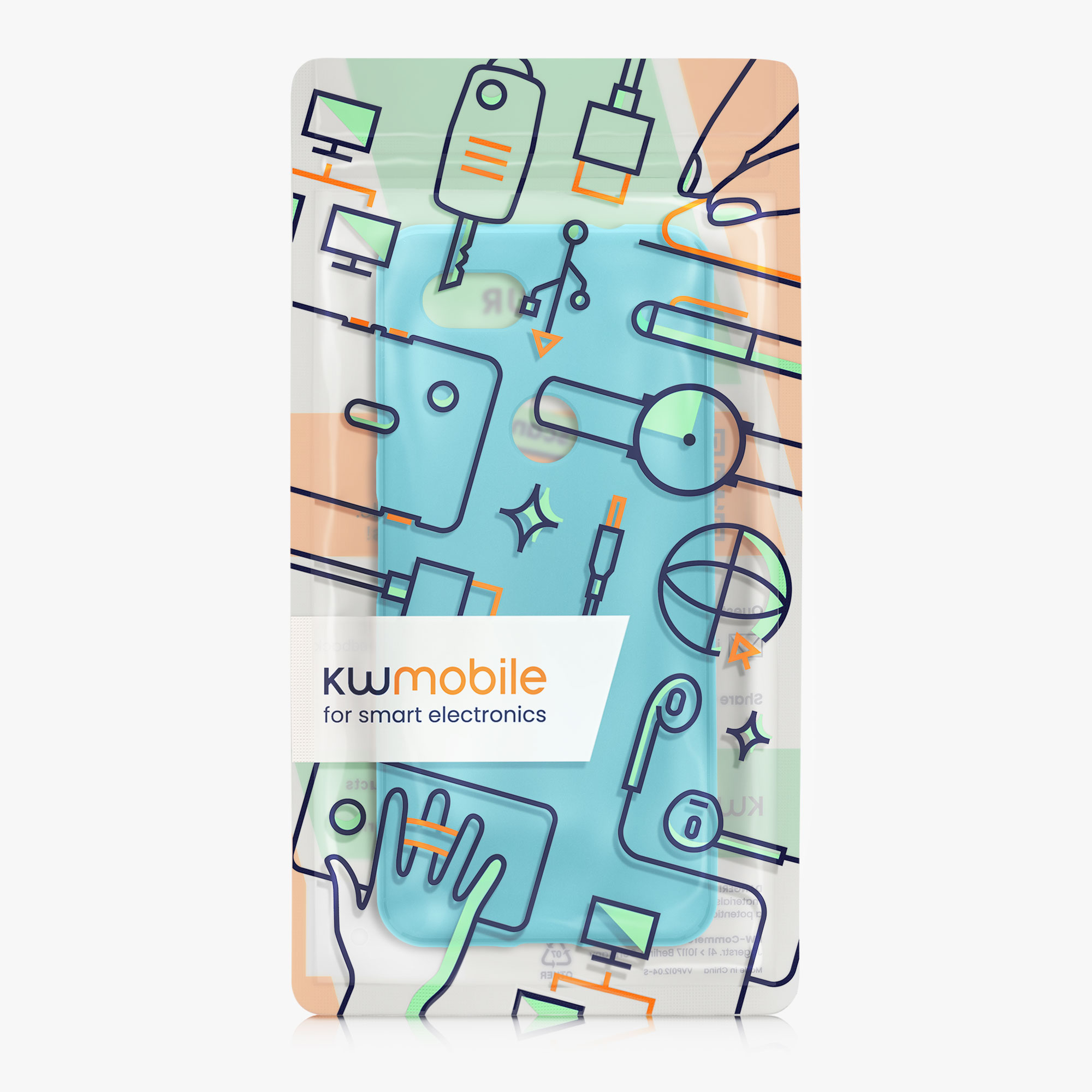Zadní kryt kwmobile pro Google Pixel 3a - ledově modrá