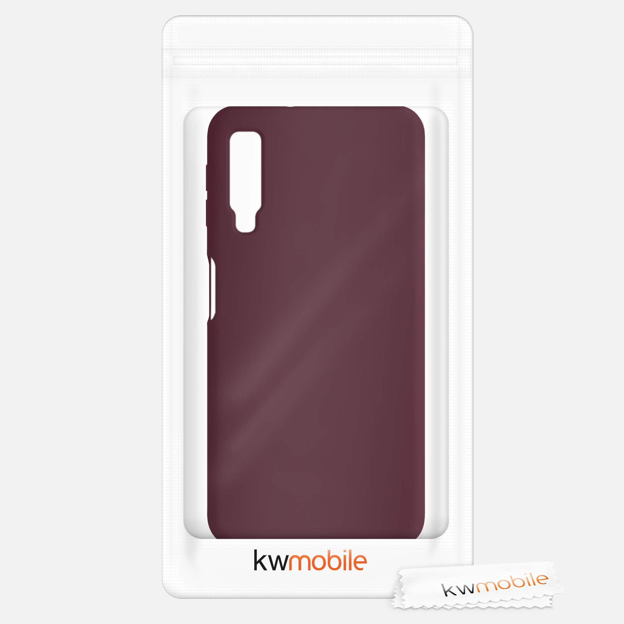 Kryt na mobil Samsung Galaxy A7 (2018) kwmobile TPU červený