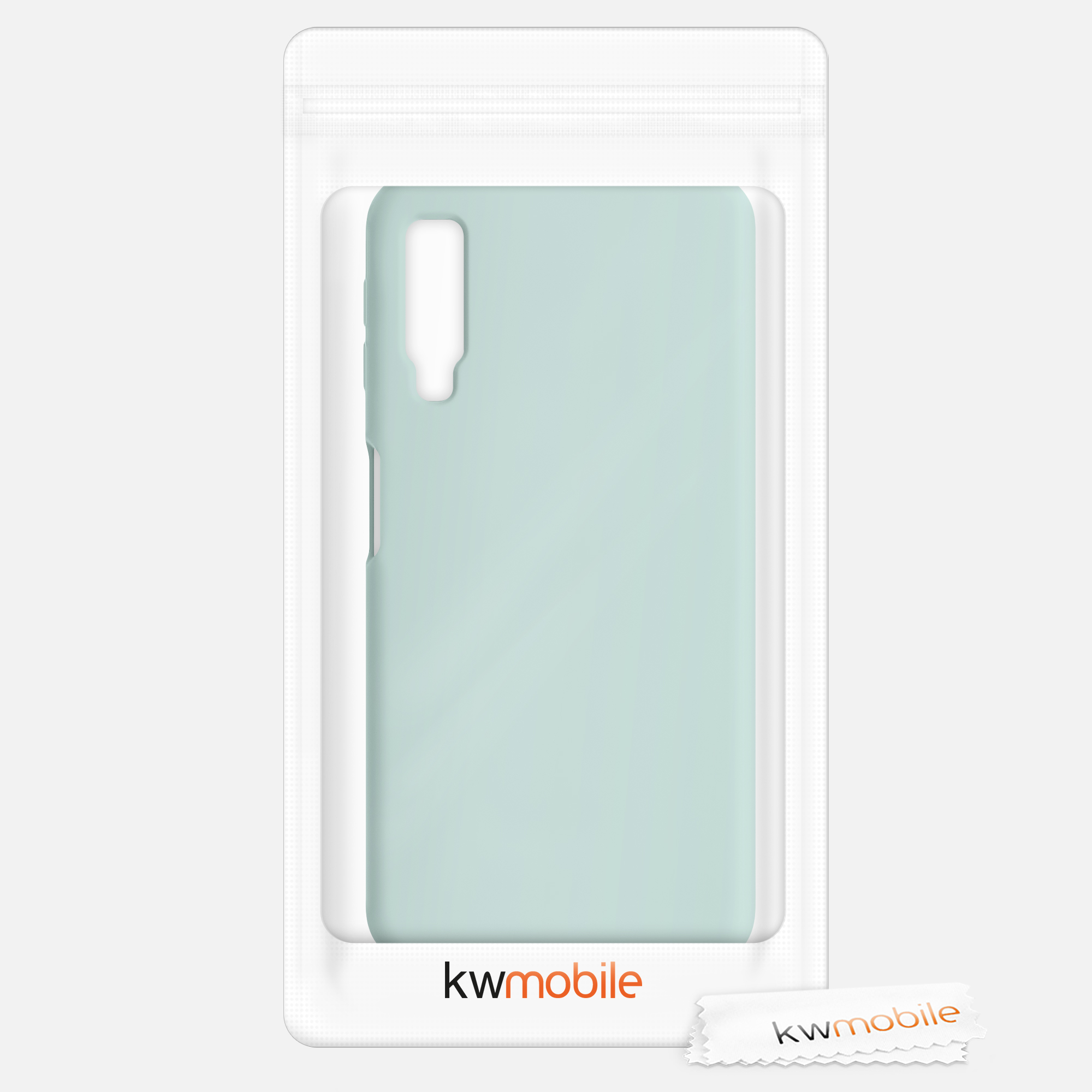 Kryt na mobil Samsung Galaxy A7 (2018) kwmobile TPU mintový